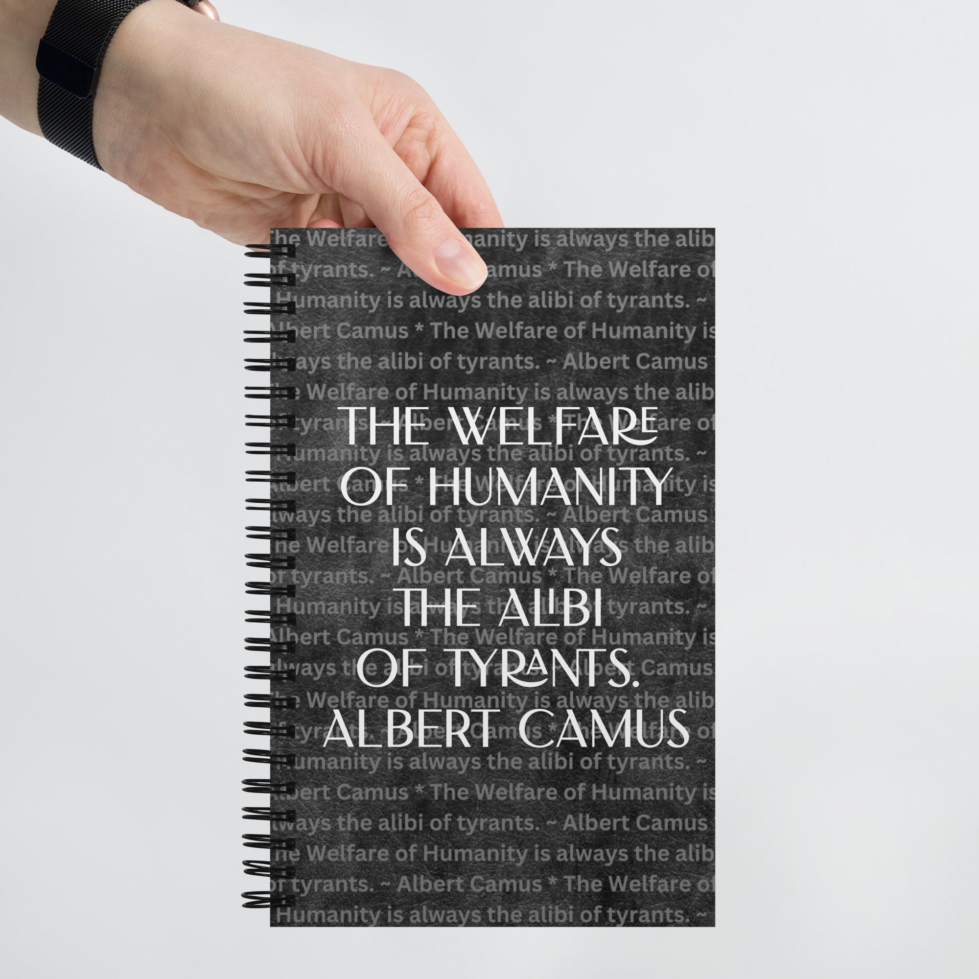 Welfare of Humanity spiral-notebook-dotted-front-6977bd81abb12