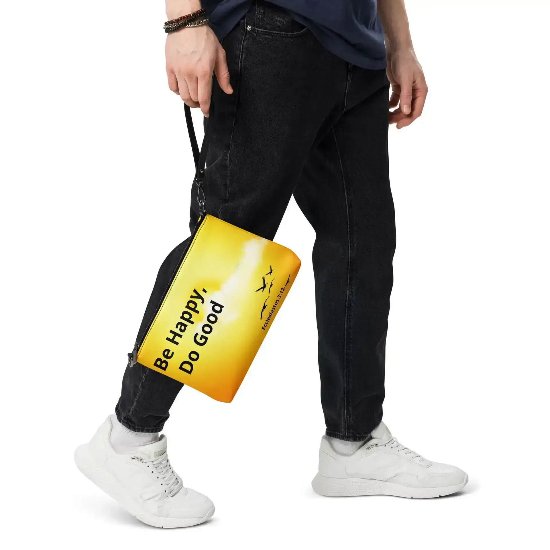 Ecclesiastes 3:12 Be Happy Do Good Sunshine Crossbody bag