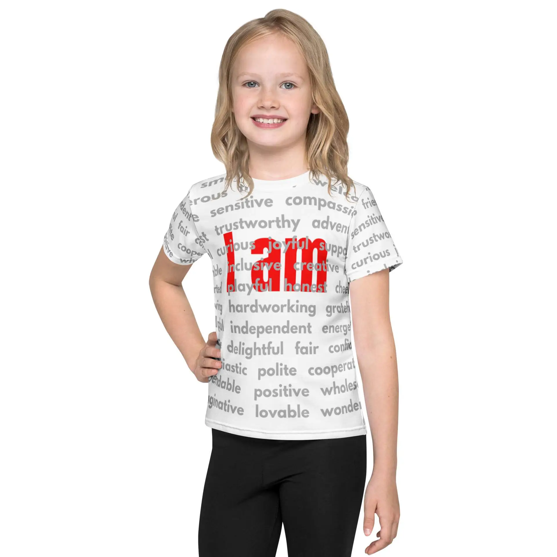 I am Kids crew neck t-shirt