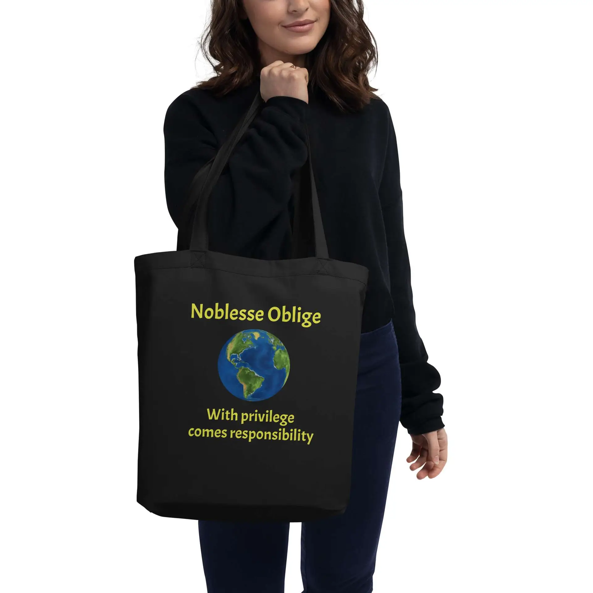 Noblesse Oblige Earth Eco Tote Bag