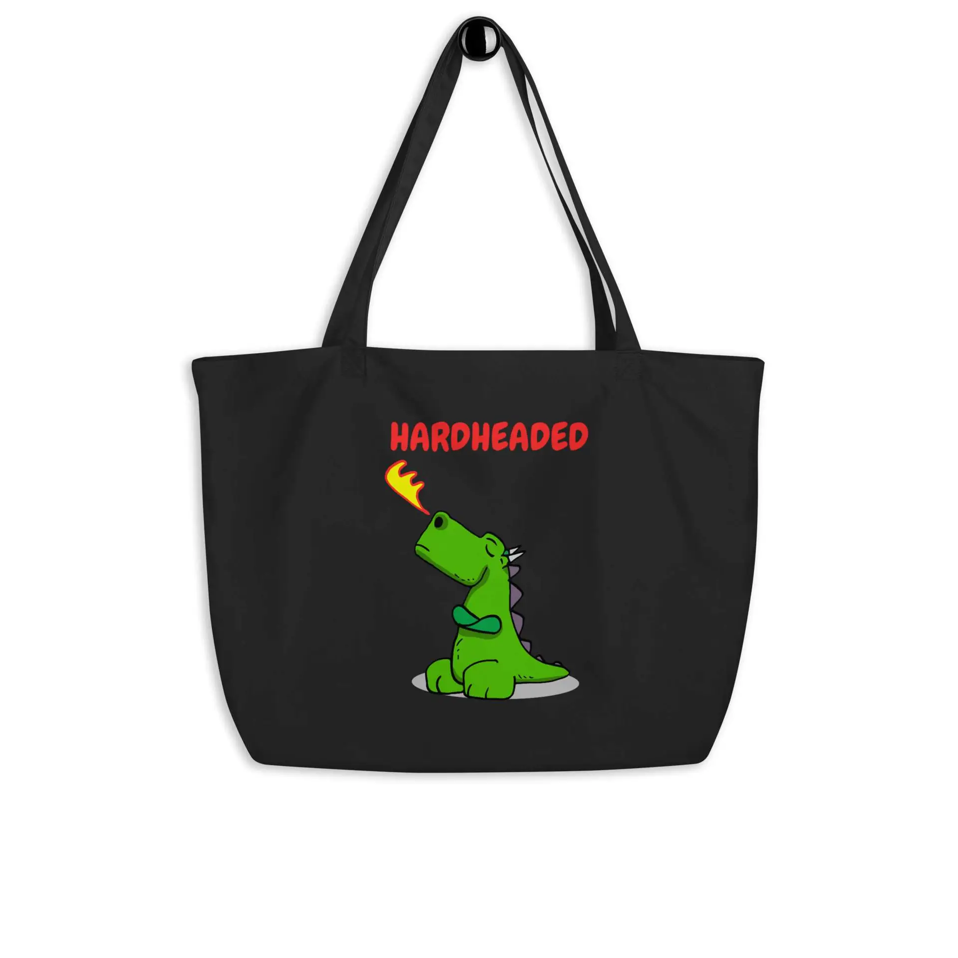 Hardheaded Dragon Large organic tote bag