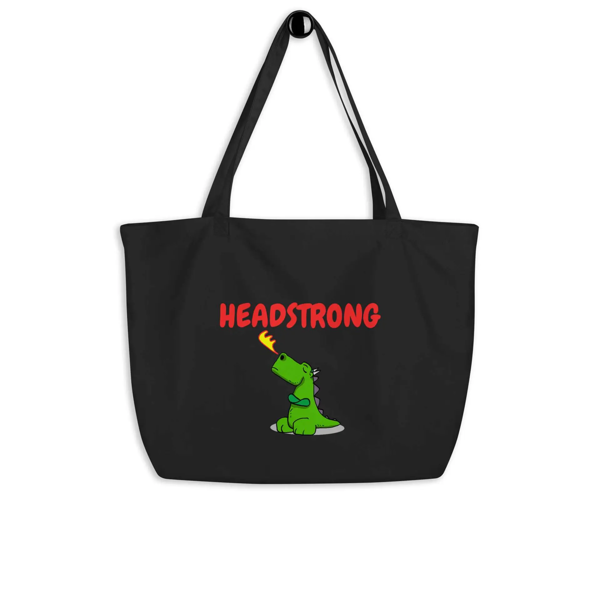 Headstrong Dragon Large organic tote bag