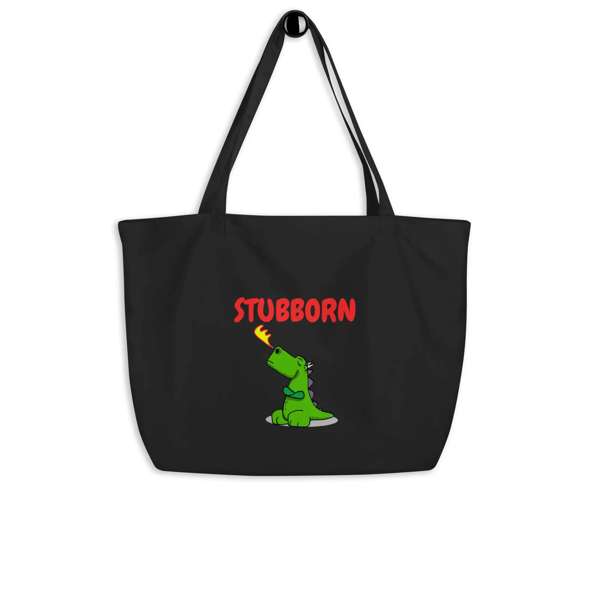 Stubborn Dragon Large organic tote bag