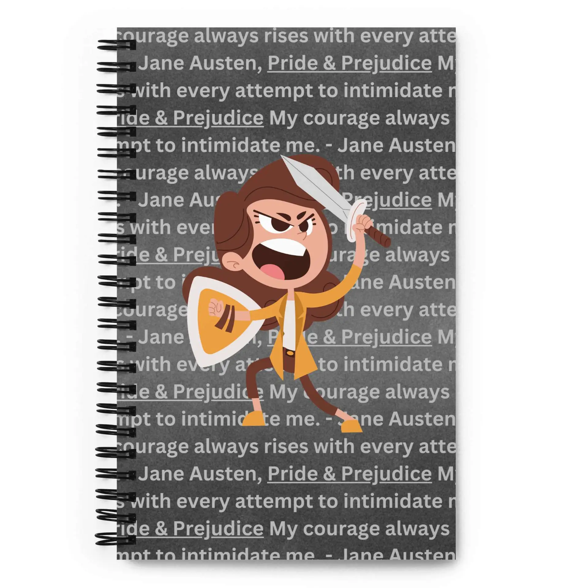 Courage & Intimidation Spiral notebook