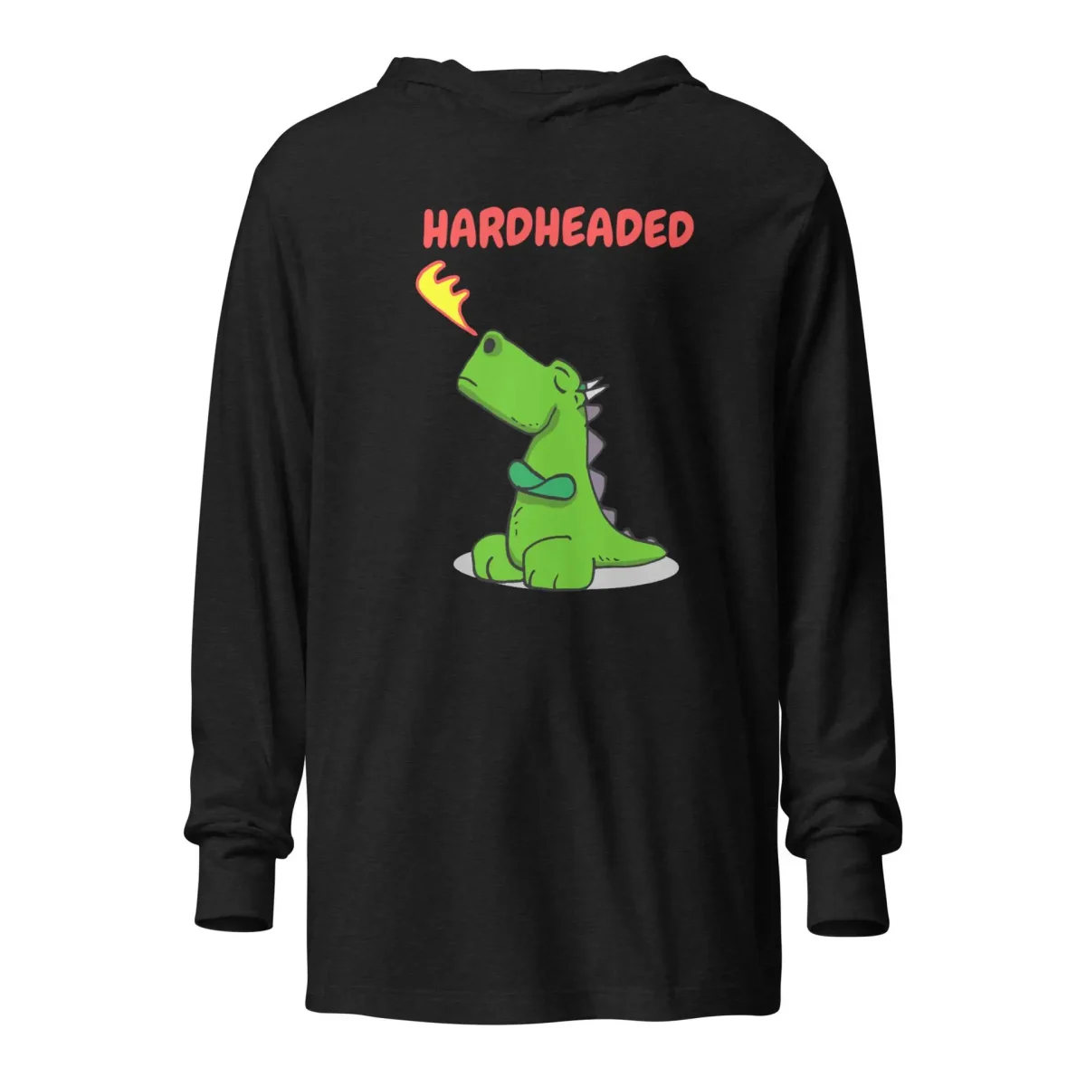 Hardheaded Dragon Hooded long-sleeve tee