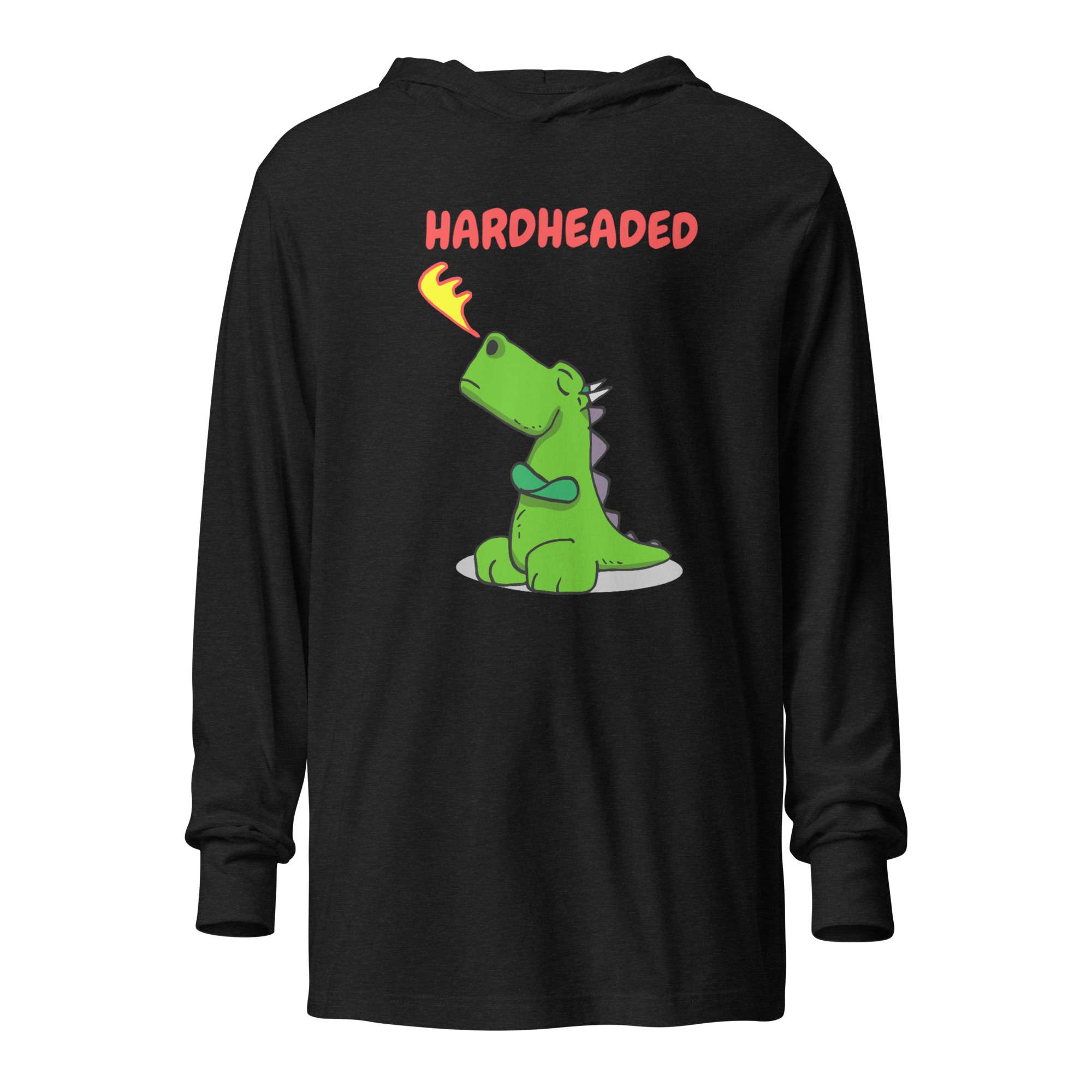 Hardheaded Dragon Hooded Long-Sleeve Tee