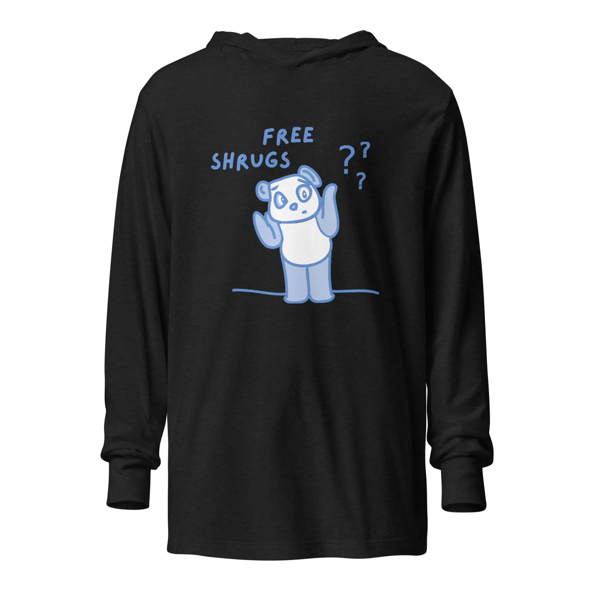 Free Shrugs Hooded long-sleeve tee