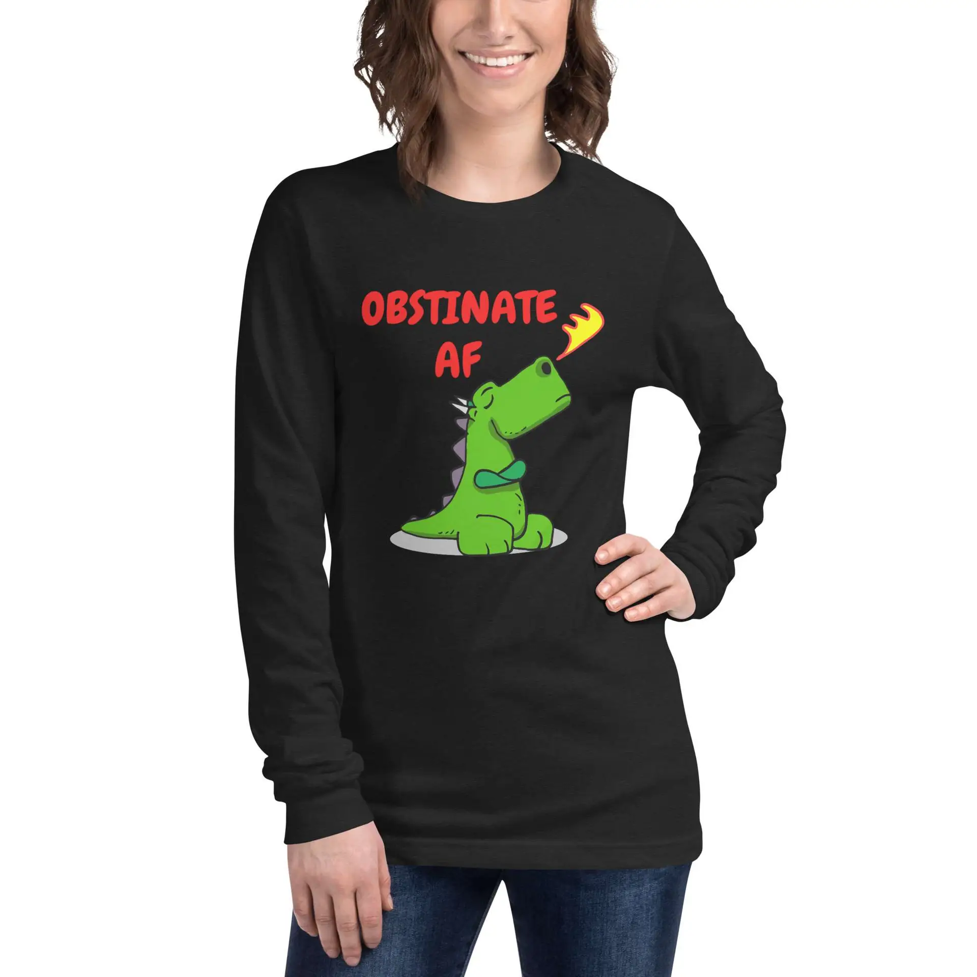 Obstinate AF Dragon Unisex Long Sleeve Tee