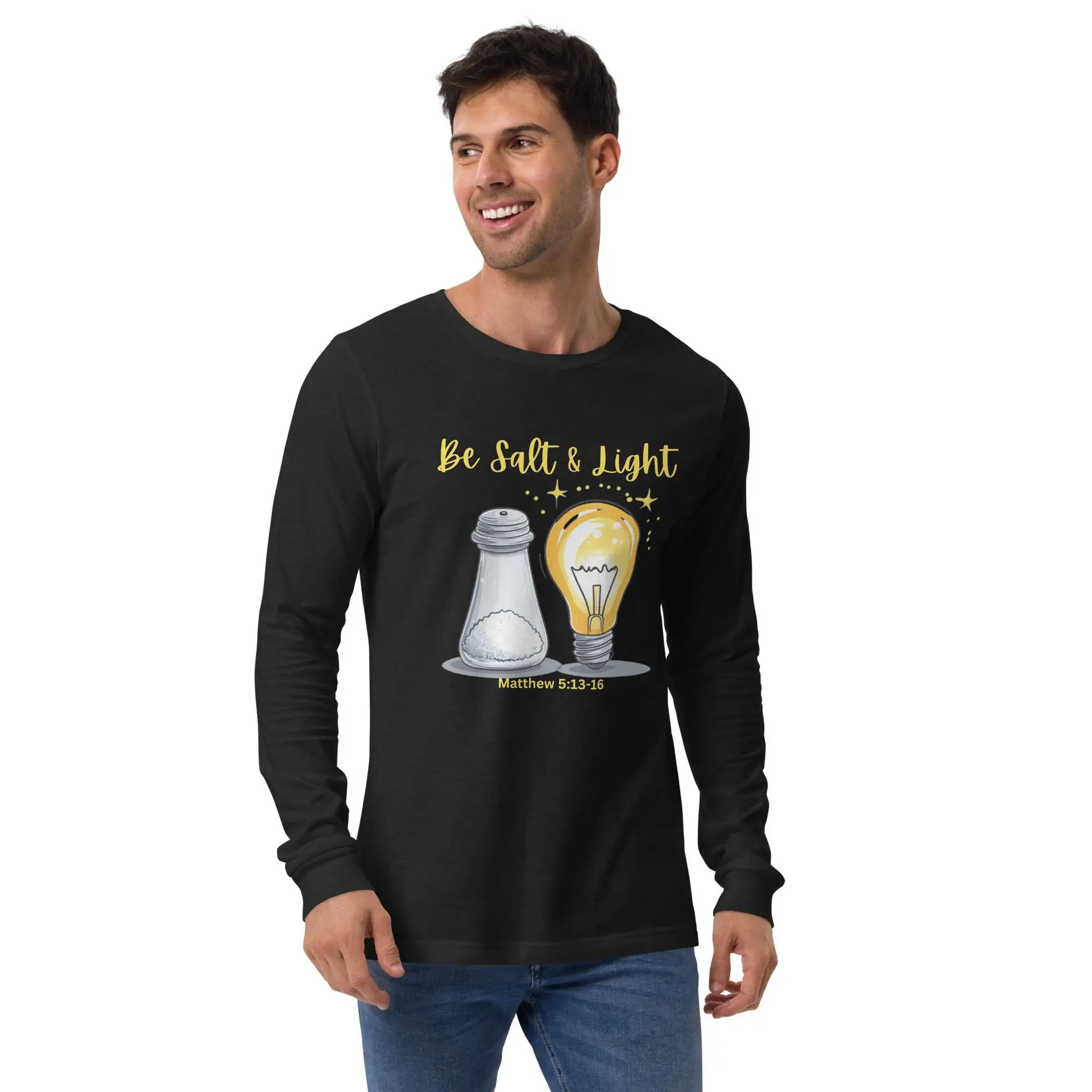 Matthew 5-13-16 Salt & Light Unisex Long Sleeve Tee