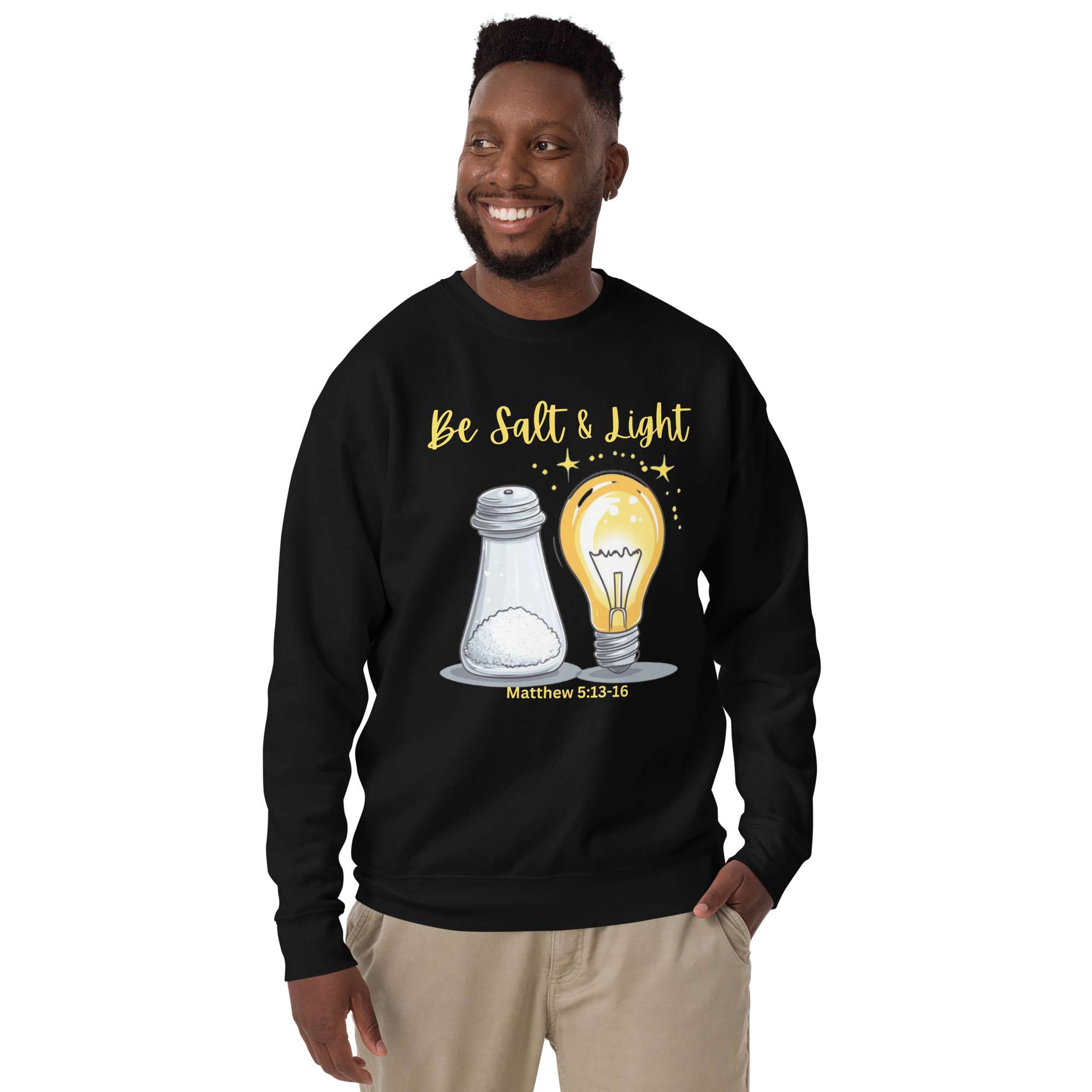 Matthew 5:13-16 Salt & Light Unisex Premium Sweatshirt