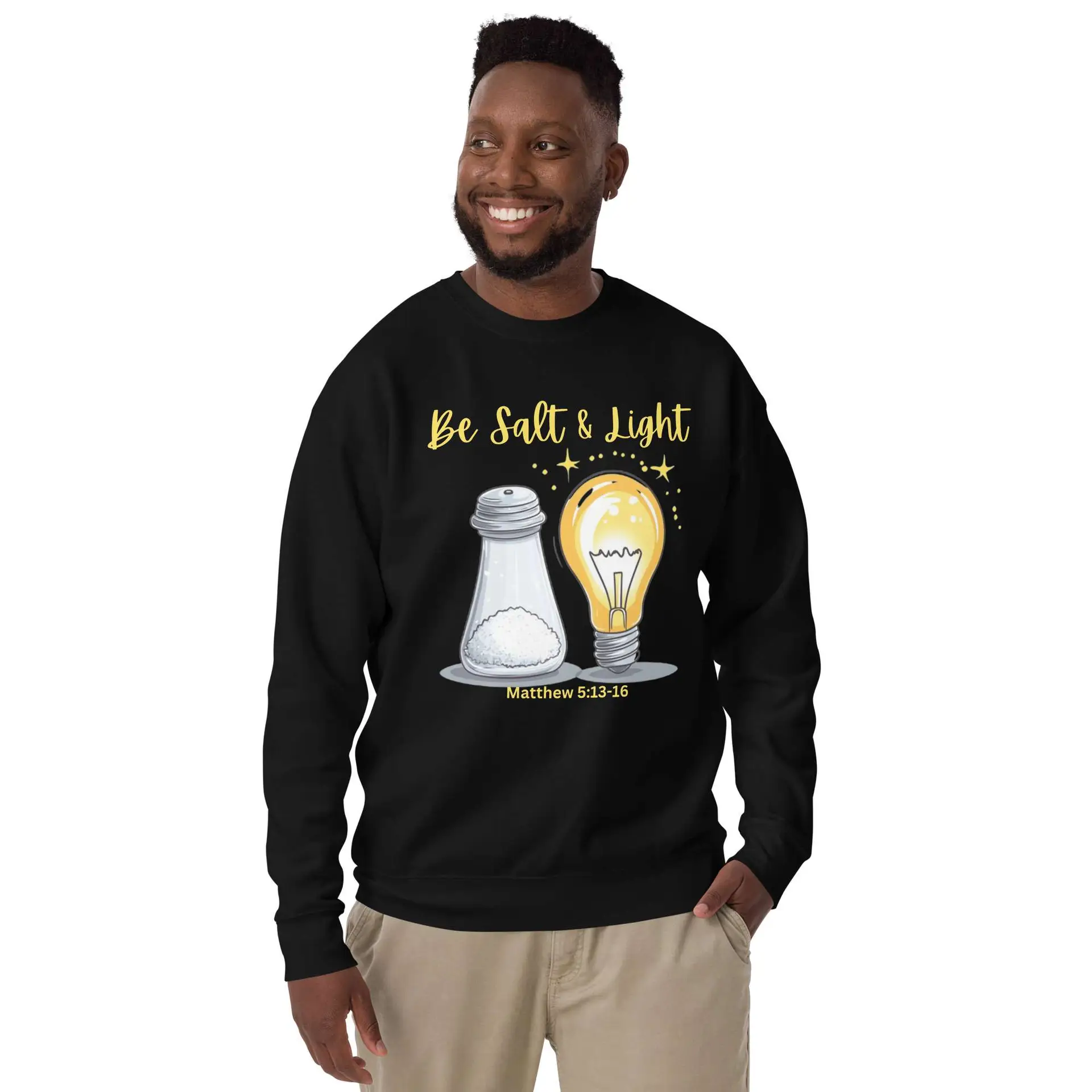 Matthew 5-13-16 Salt & Light Unisex Premium Sweatshirt