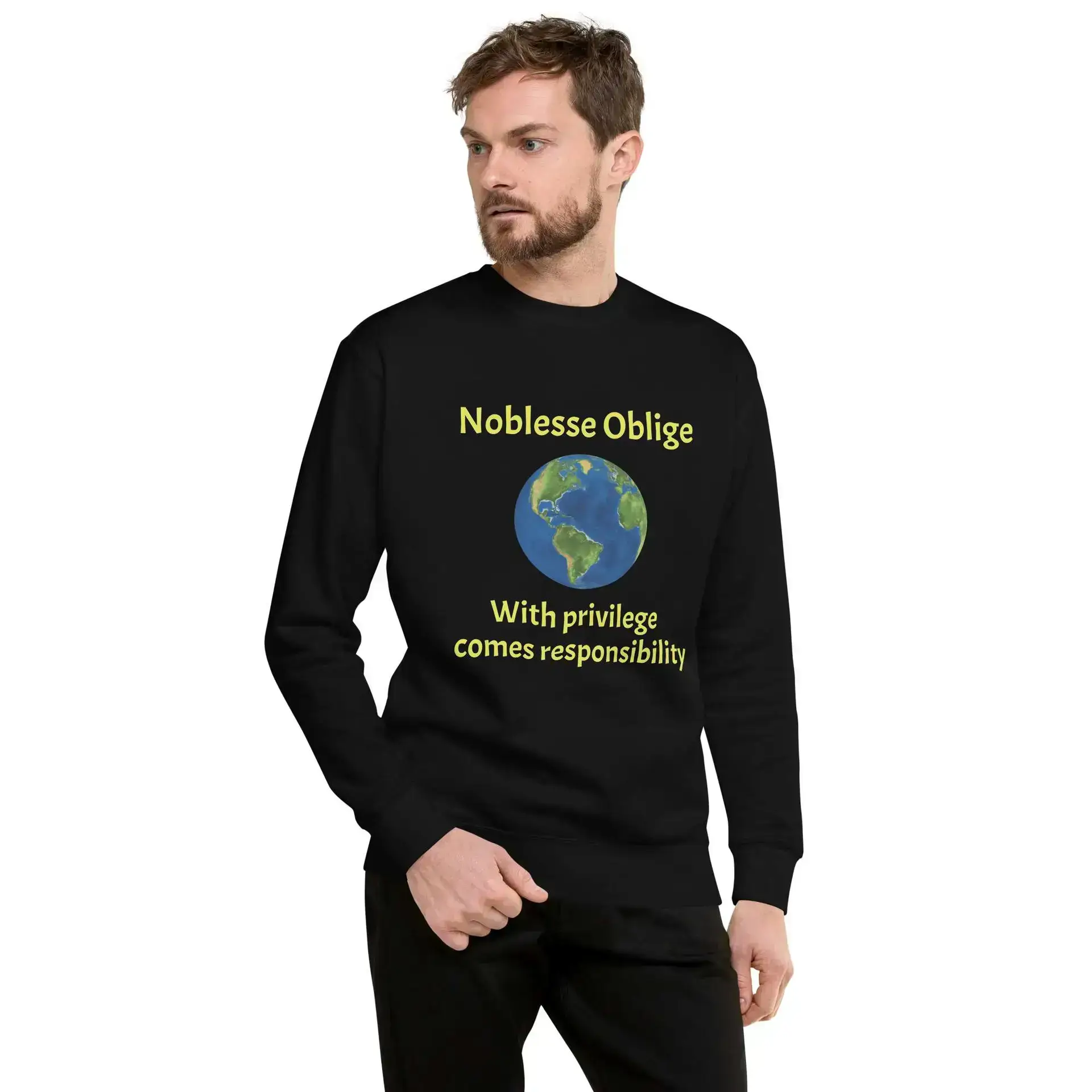 Noblesse Oblige Earth Unisex Premium Sweatshirt