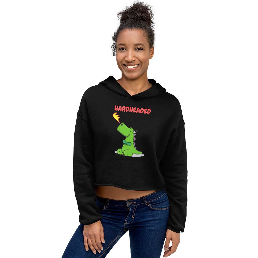 Hardheaded Dragon Crop Hoodie