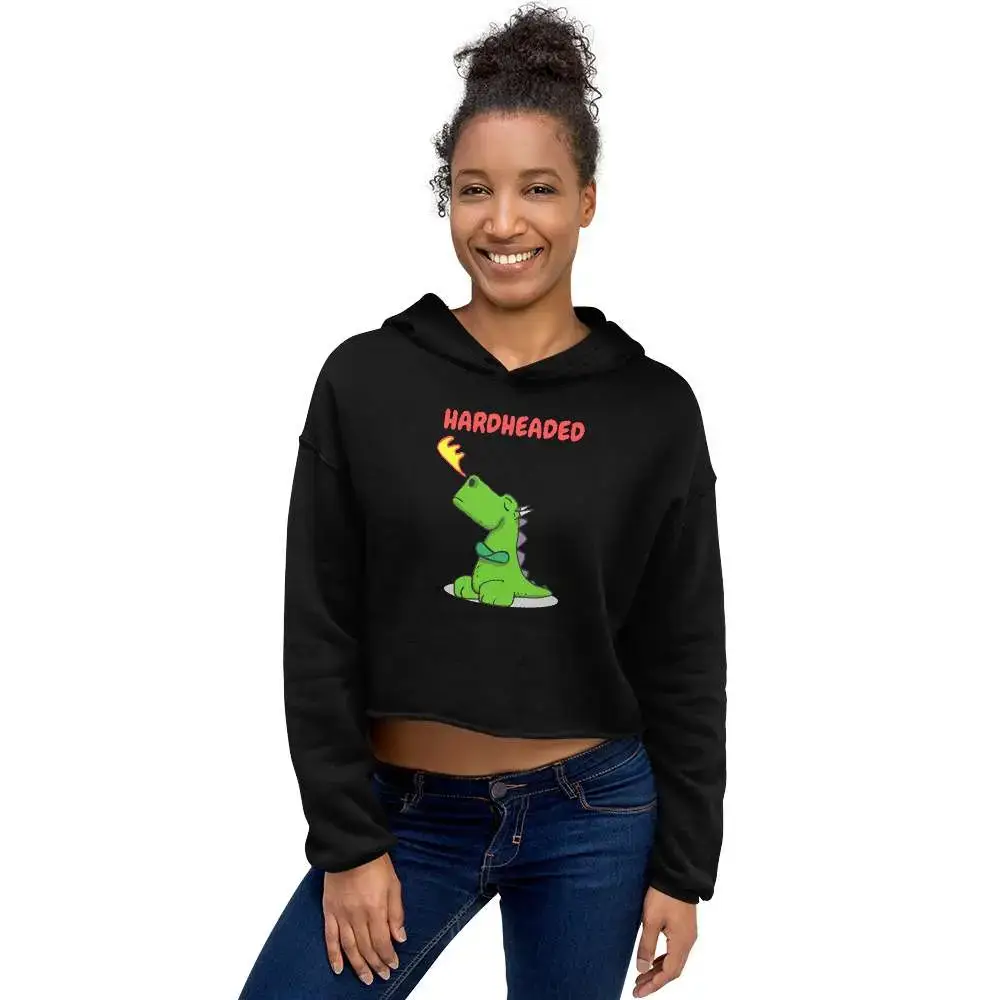 Hardheaded Dragon Crop Hoodie