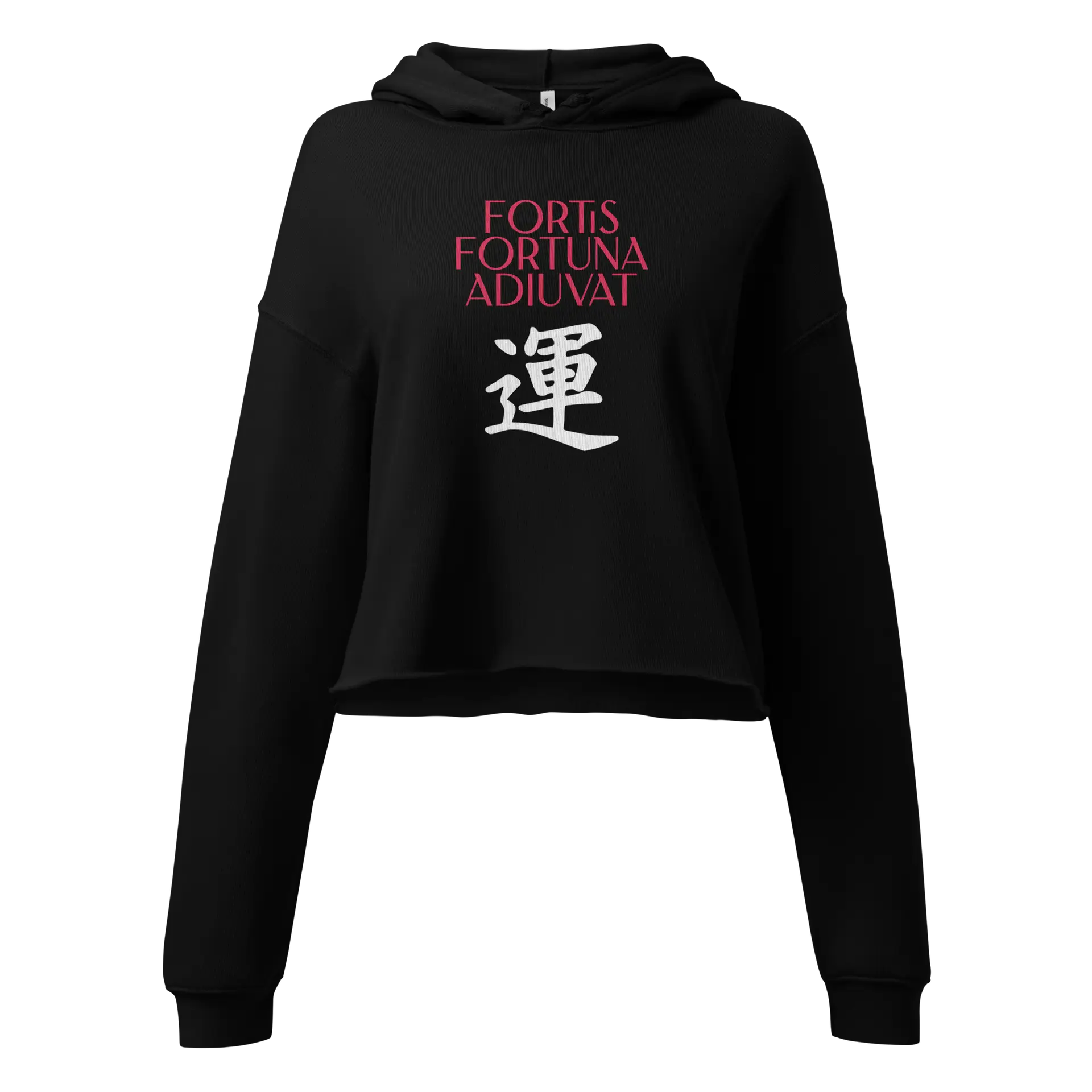 Fortis Fortuna Adiuvat Crop Hoodie