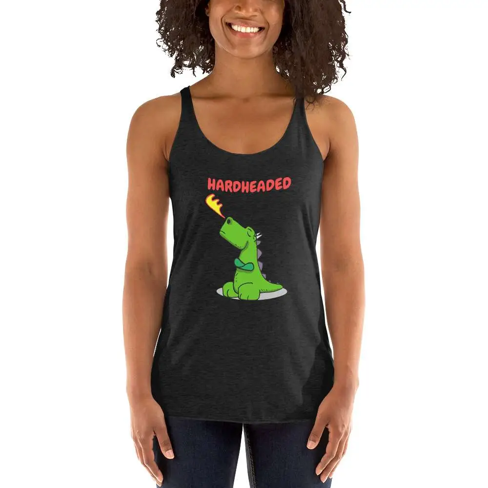 Hardheaded Dragon Women's Racerback Tank