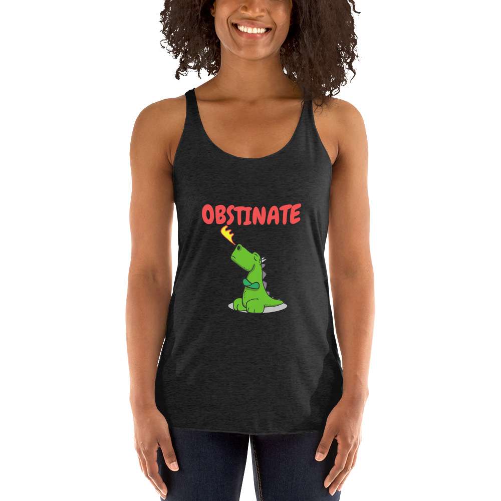 Obstinate Dragon Women's Racerback Tank