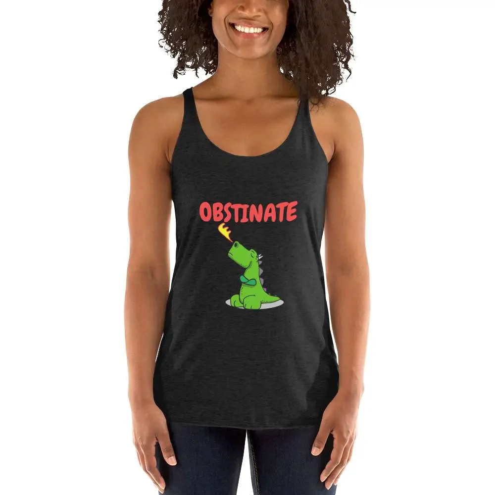 Obstinate Dragon Women's Racerback Tank