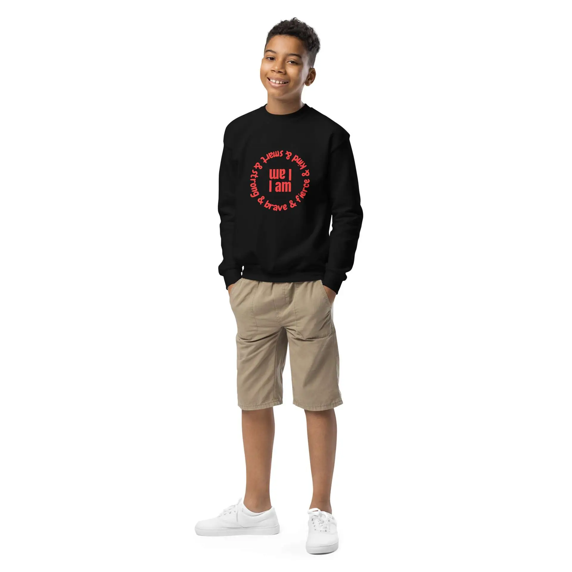 I am Youth crewneck sweatshirt