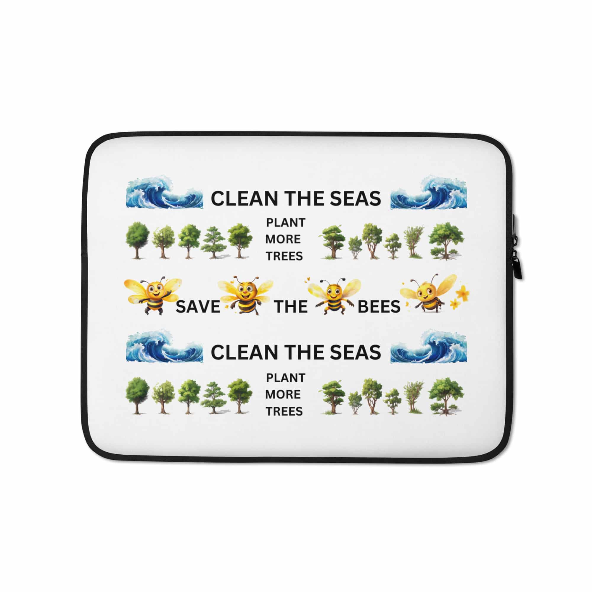 Bees Seas Trees Laptop Sleeve