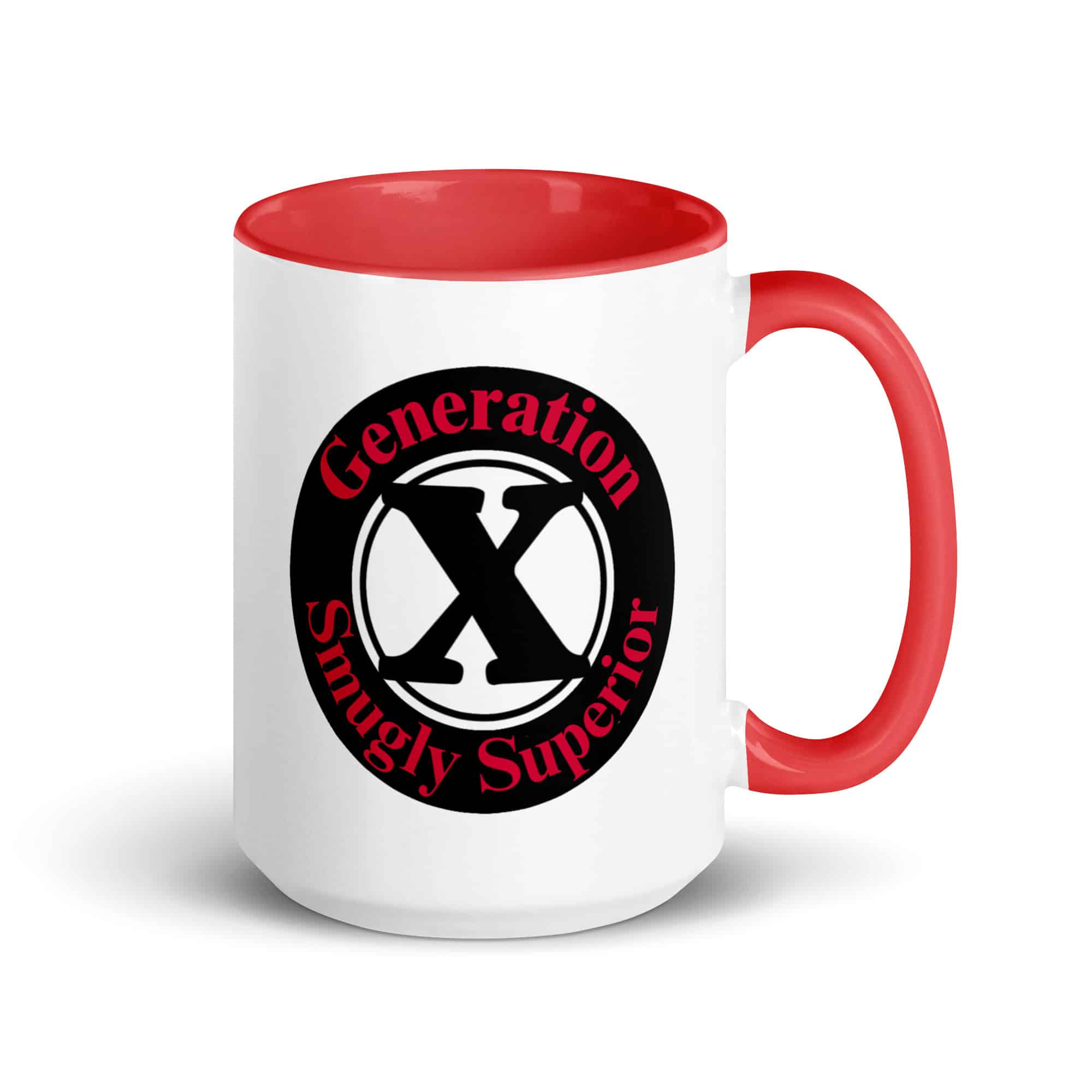 Gen X, Smugly Superior Mug with Color Inside