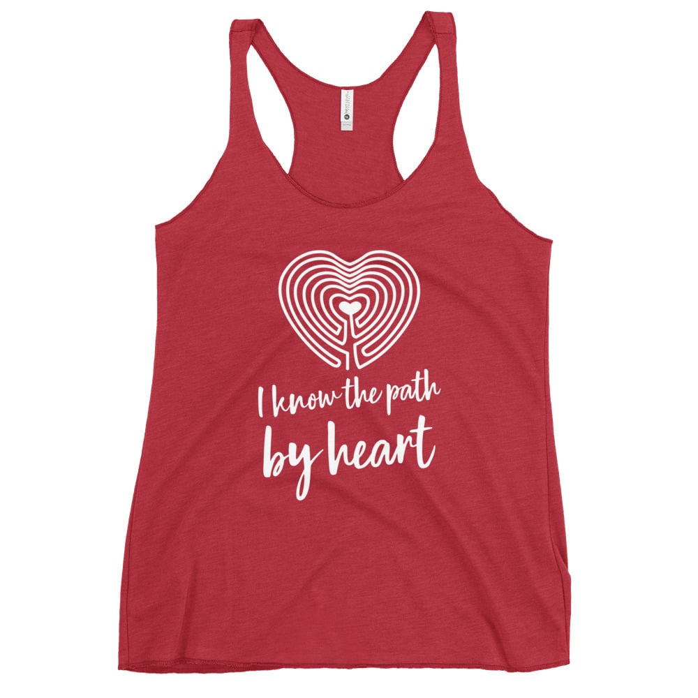 Labyrinth Heart Labyrinth I Know the Path by Heart Women's Racerback Tank