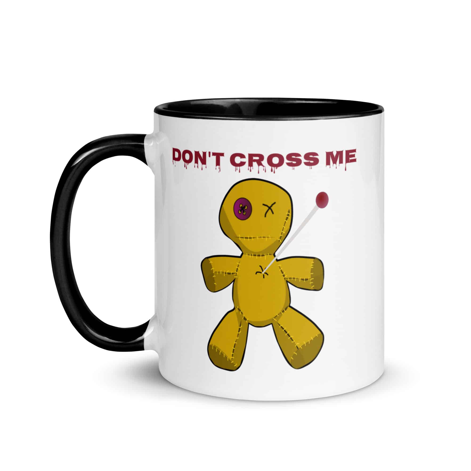Voodoo Doll, Don't Cross Me Mug with Color Inside