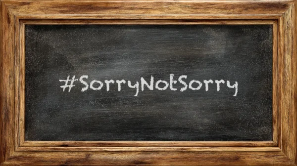 sorrynotsorry chalkboard