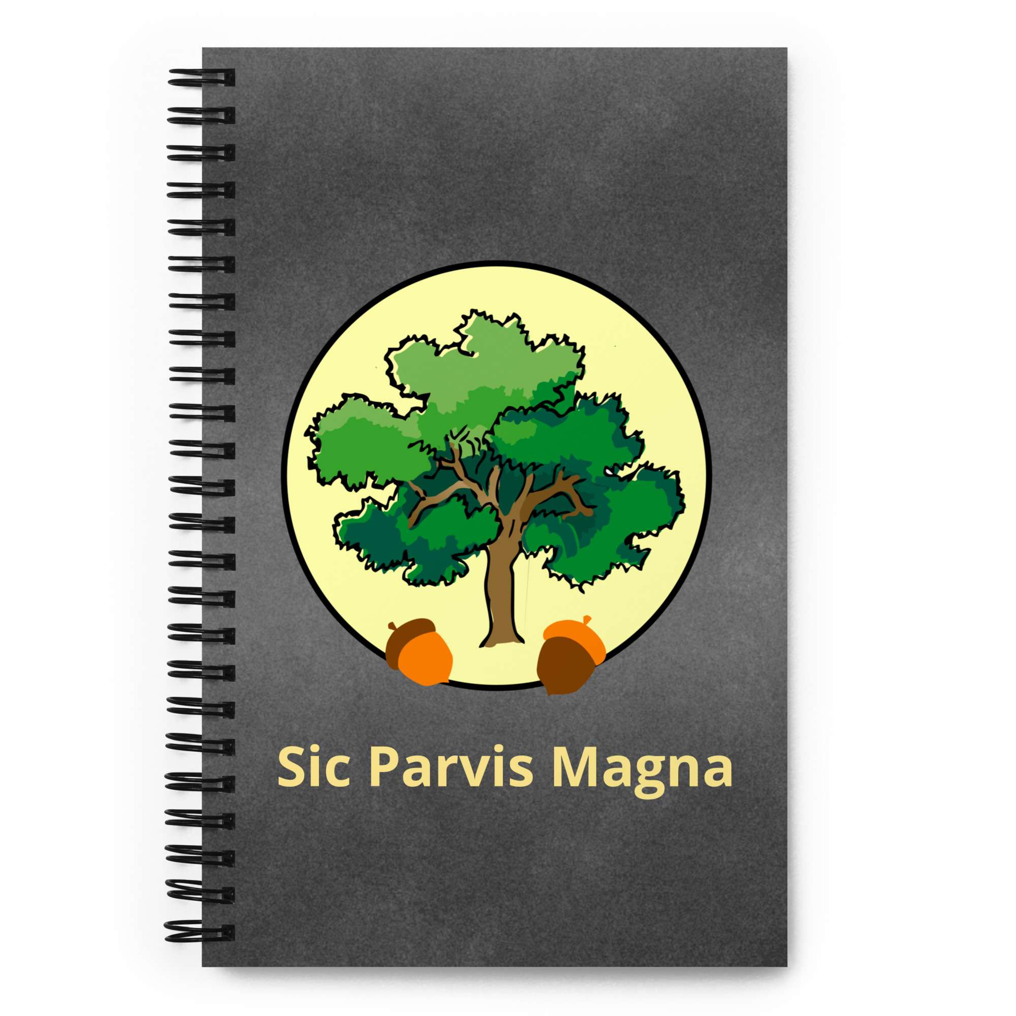 Sic Parvis Magna Spiral Notebook