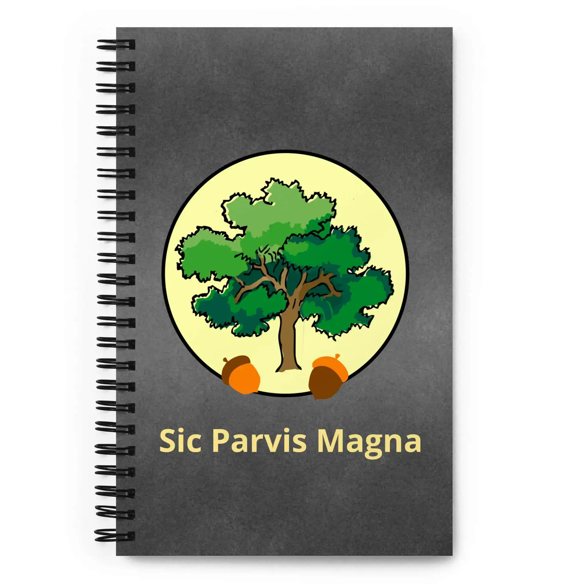 Sic Parvis Magna Spiral notebook
