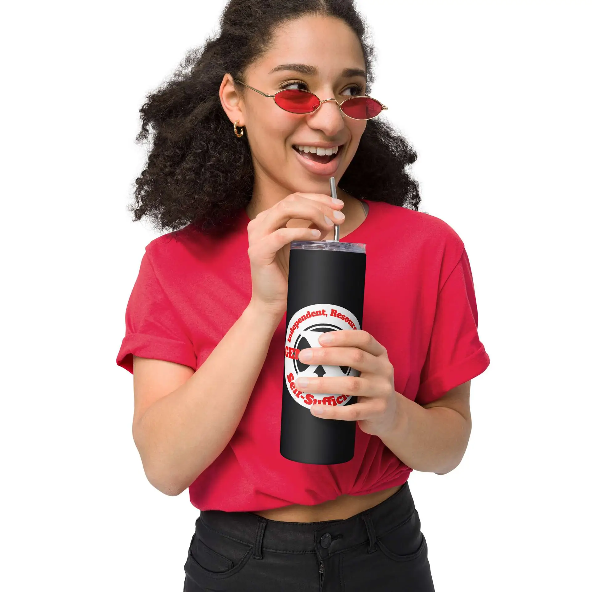 Gen X, Independent, Resourceful, Self-Sufficient Stainless steel tumbler