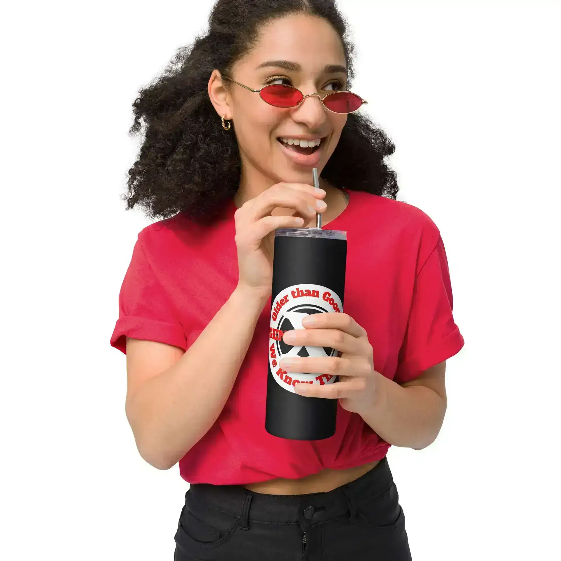 Gen X, Older than Google, We Know Things Stainless steel tumbler