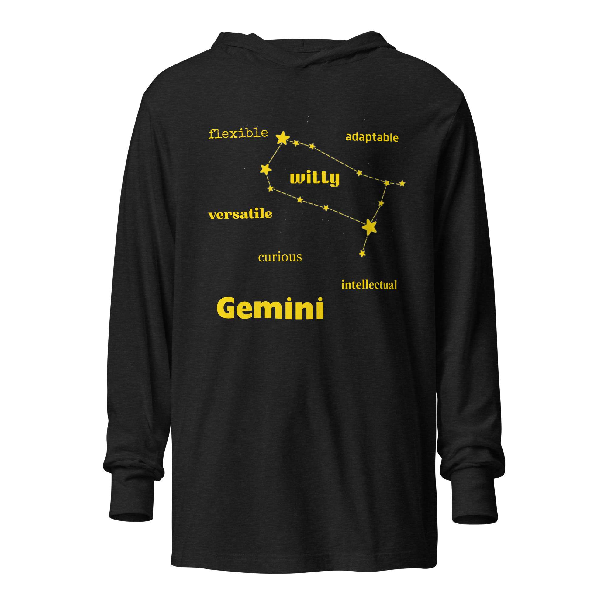 Gemini the Twins Hooded Long-Sleeve Tee