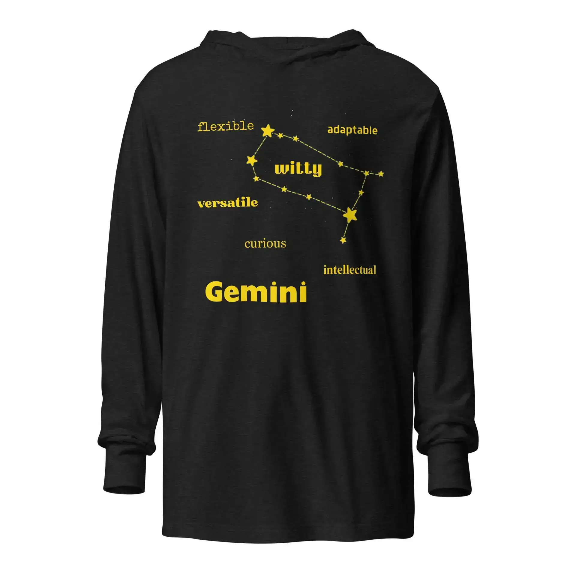 Gemini the Twins Hooded long-sleeve tee