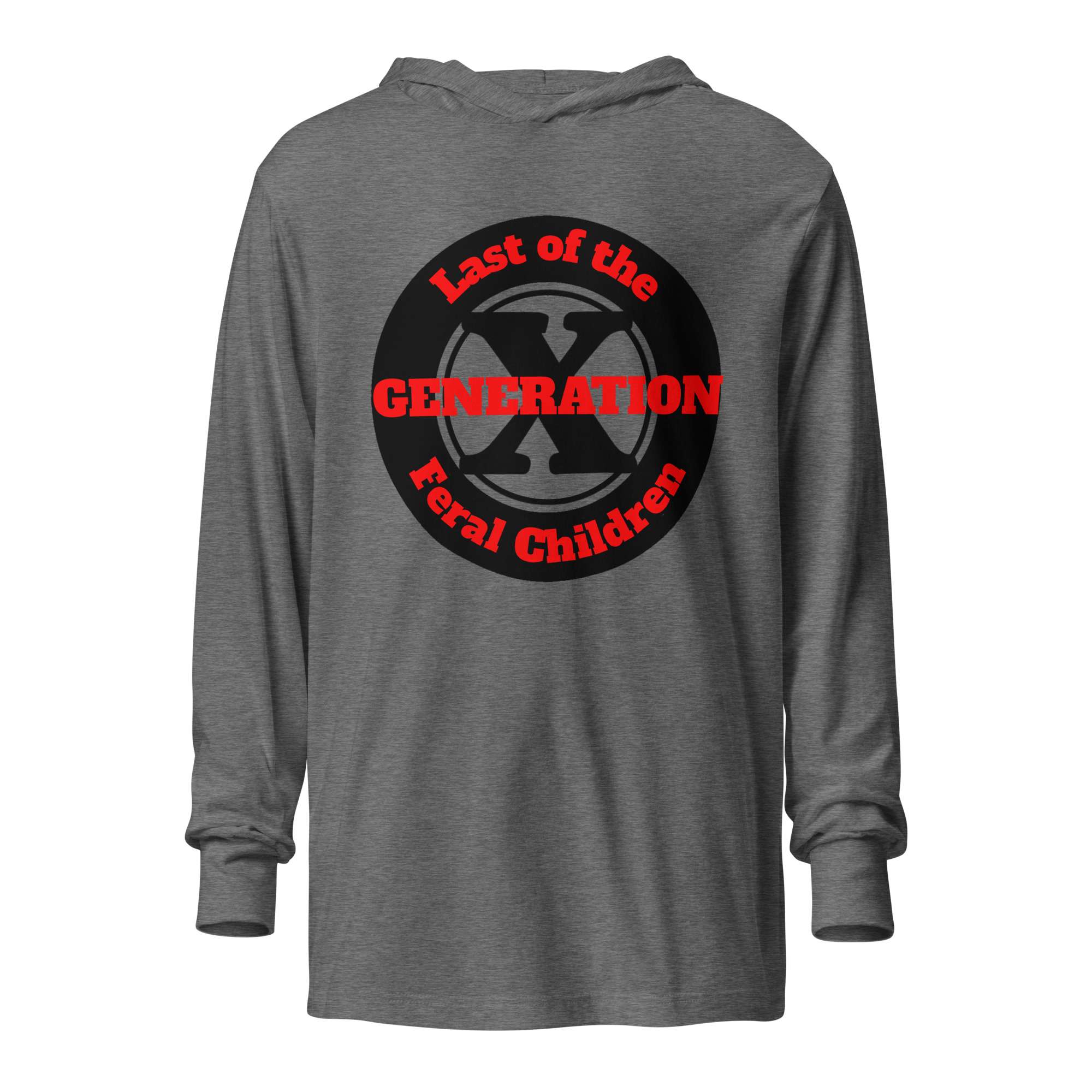 Gen X, Last of the Feral Children (v2) Hooded Long-Sleeve Tee