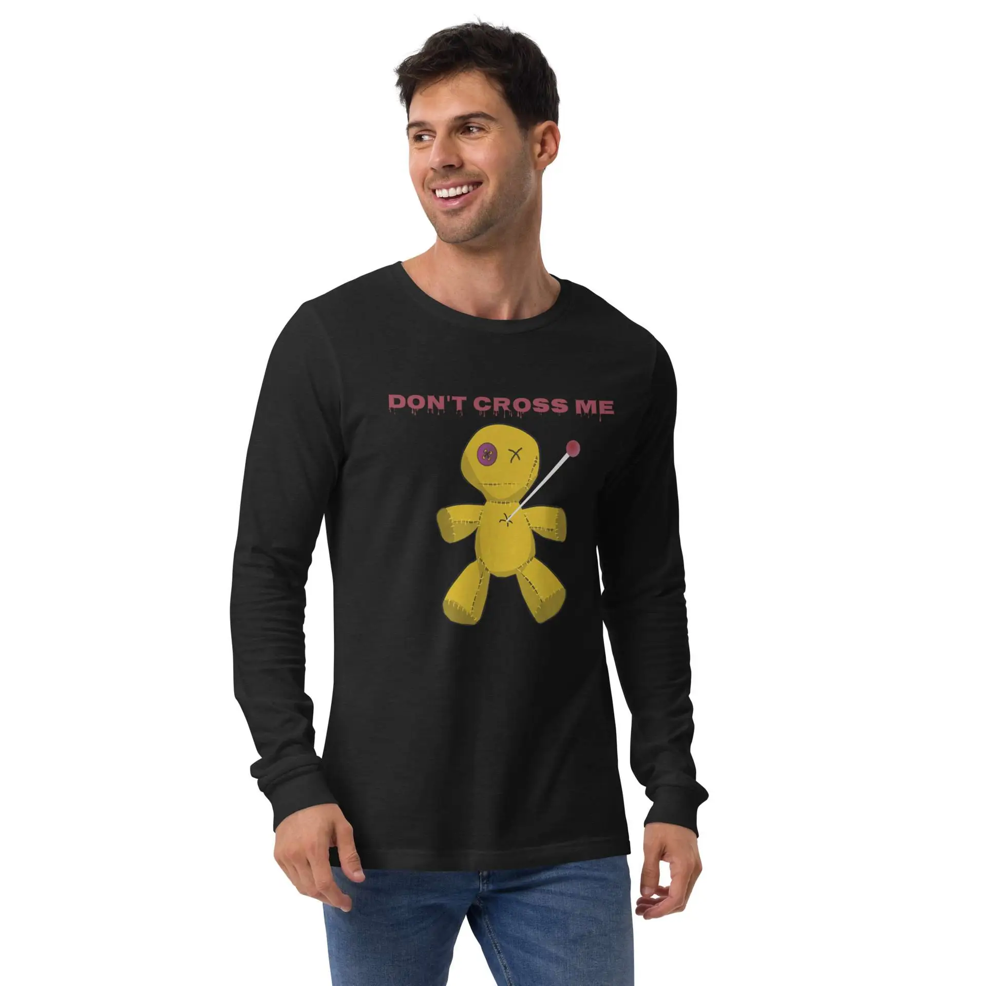 Voodoo Doll, Don't Cross Me Unisex Long Sleeve Tee