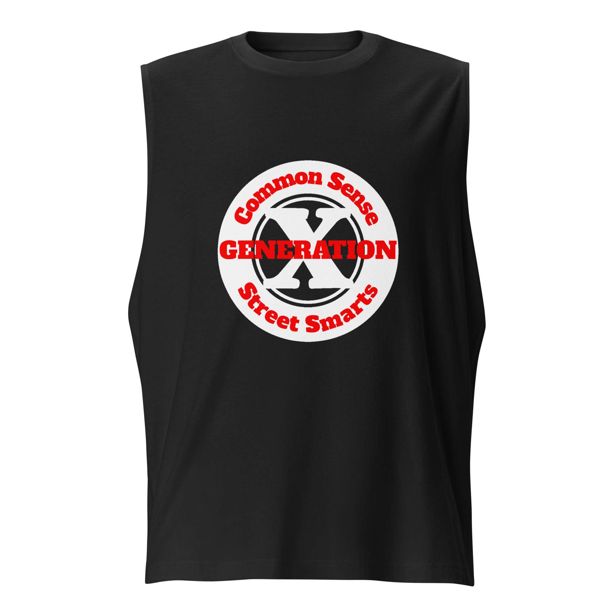 Gen X, Common Sense, Street Smarts (v2) Muscle Shirt