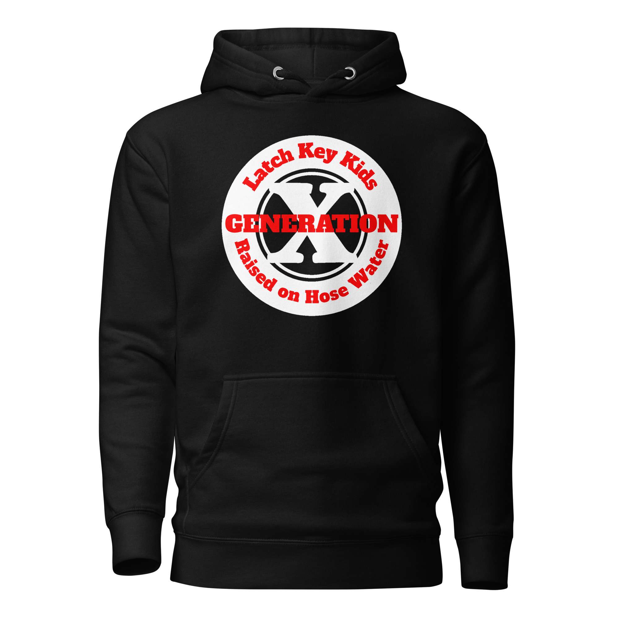 Gen X Latch Key Kid Raised on Hose Water (v1) Cotton Heritage Hoodie