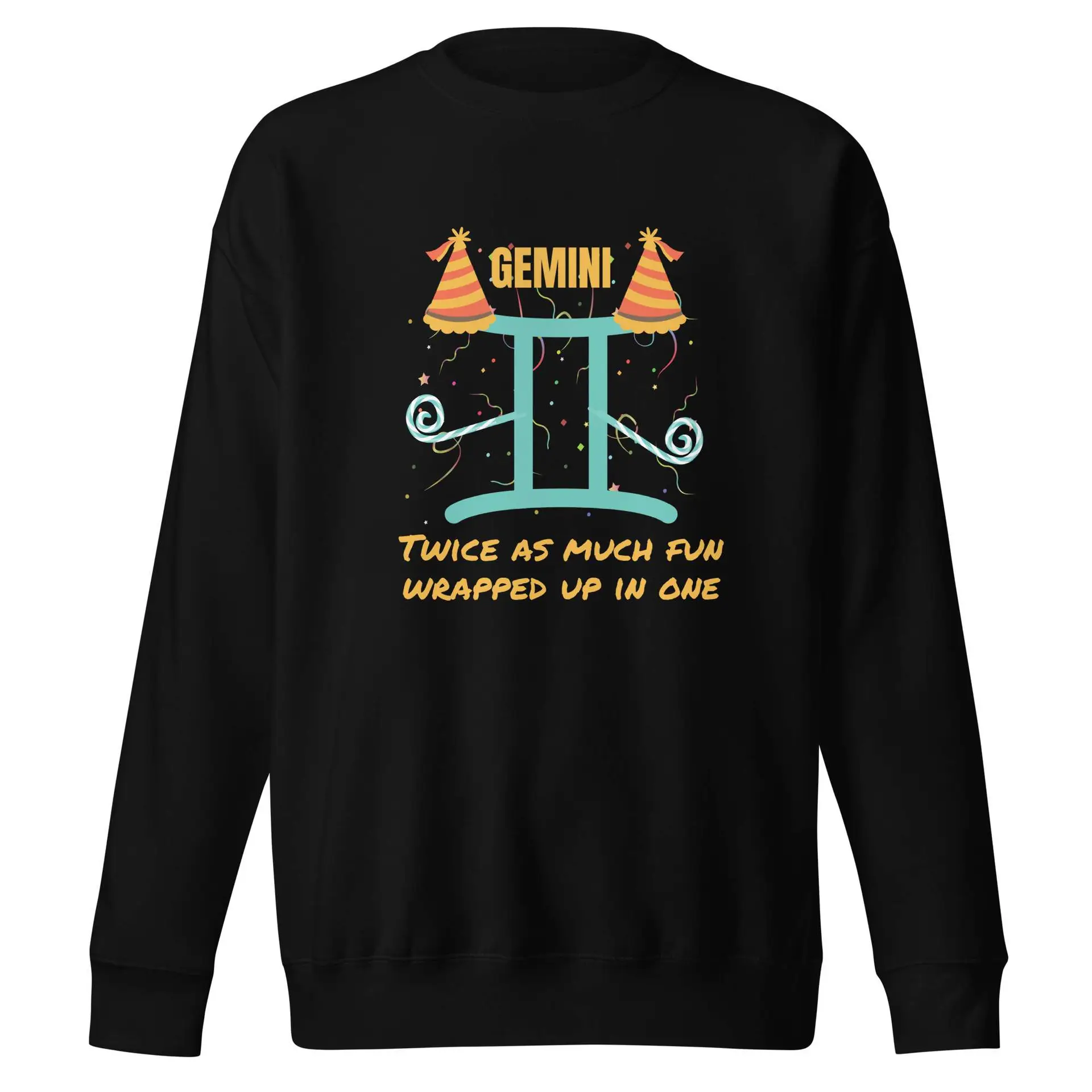 Gemini Twice as Much Fun Unisex Premium Sweatshirt