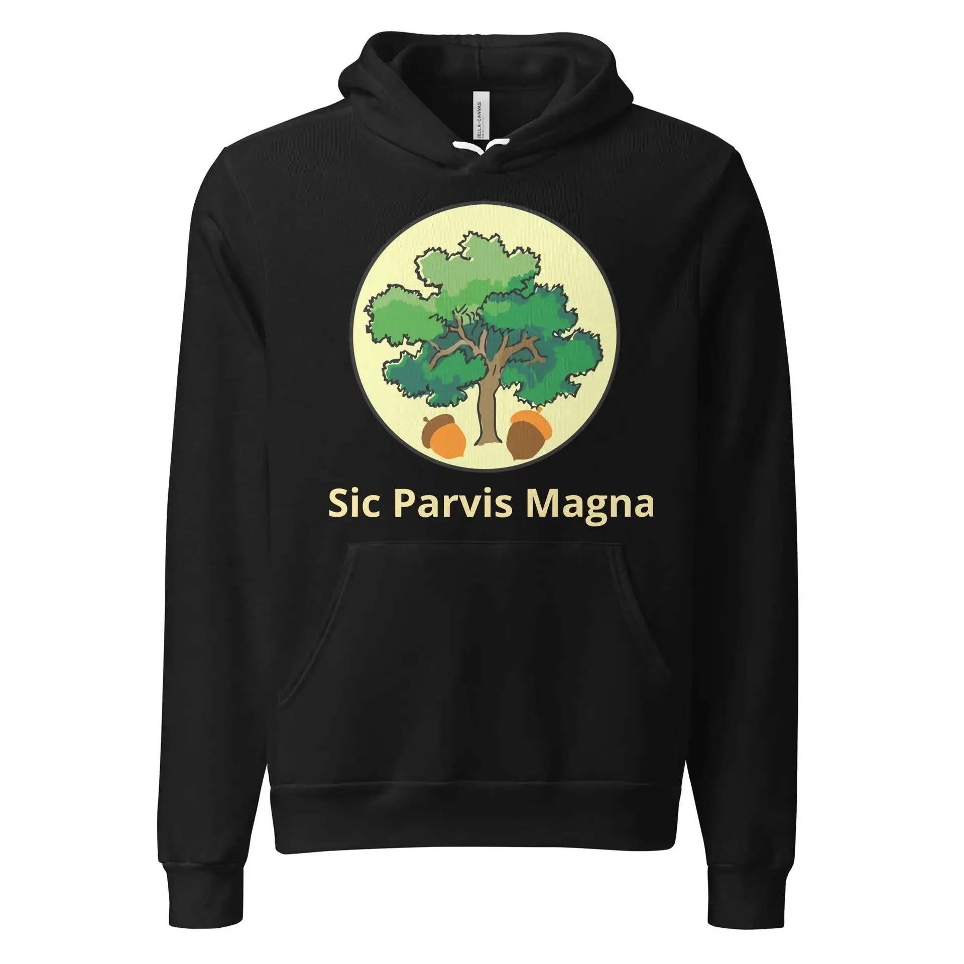 Sic Parvis Magna hoodie for men women mighty oak from acorn small beginnings to greatness by FORTIS FIDEI