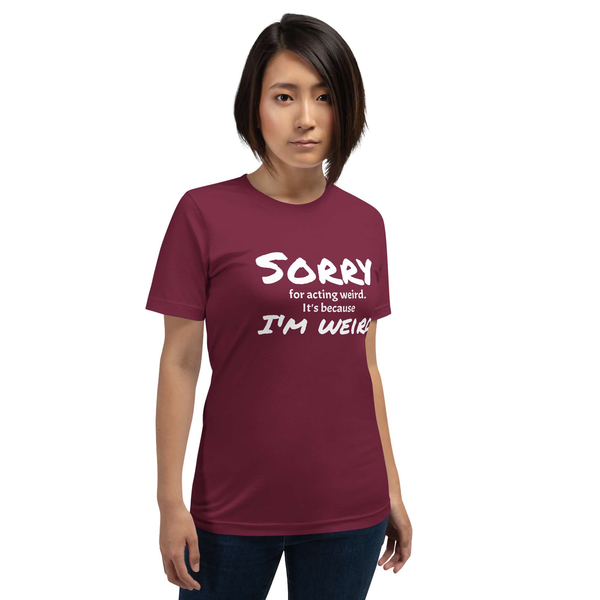 unisex-staple-t-shirt-maroon-front-6854b6ef864ec.jpg