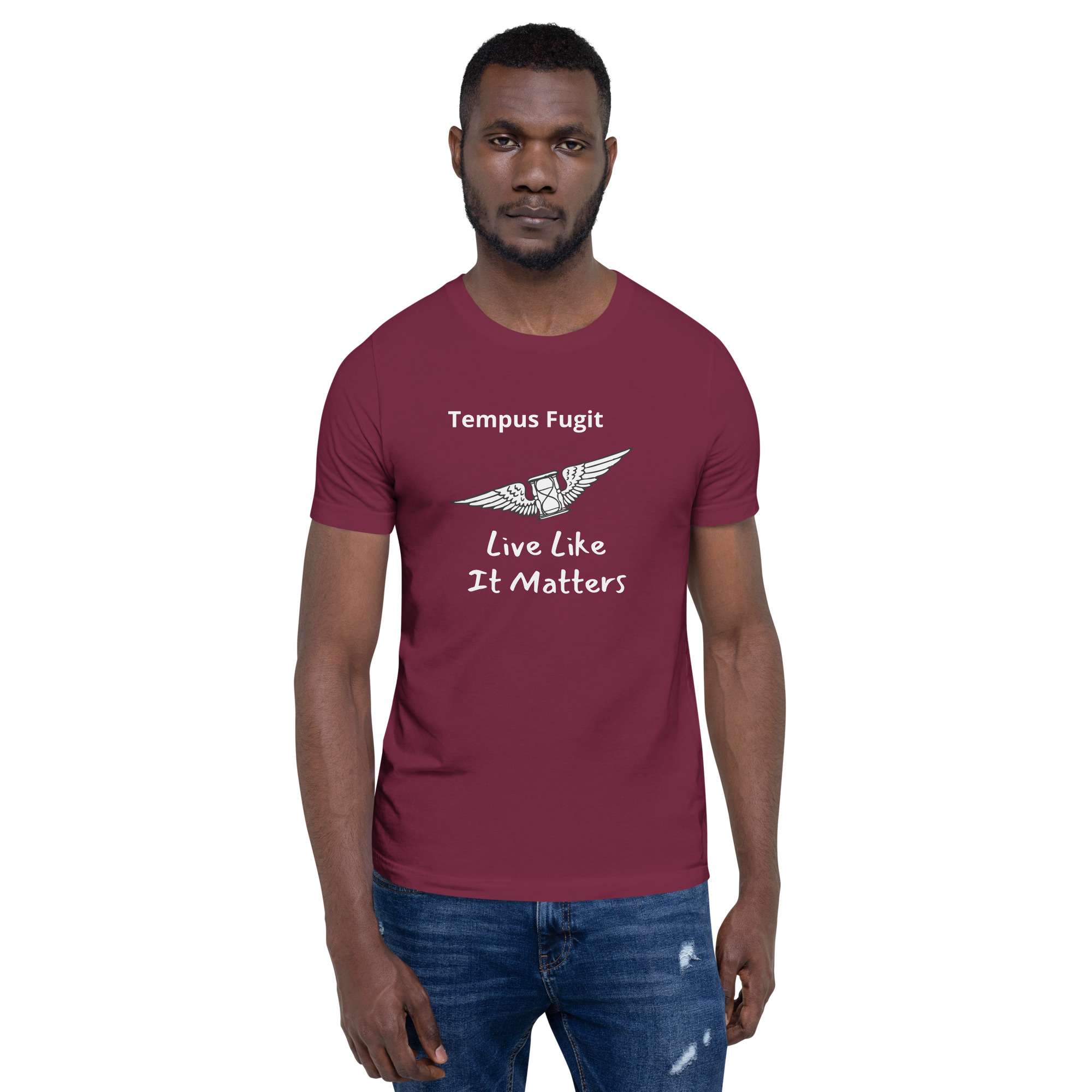 unisex-staple-t-shirt-maroon-front-6855359f5a34c.jpg