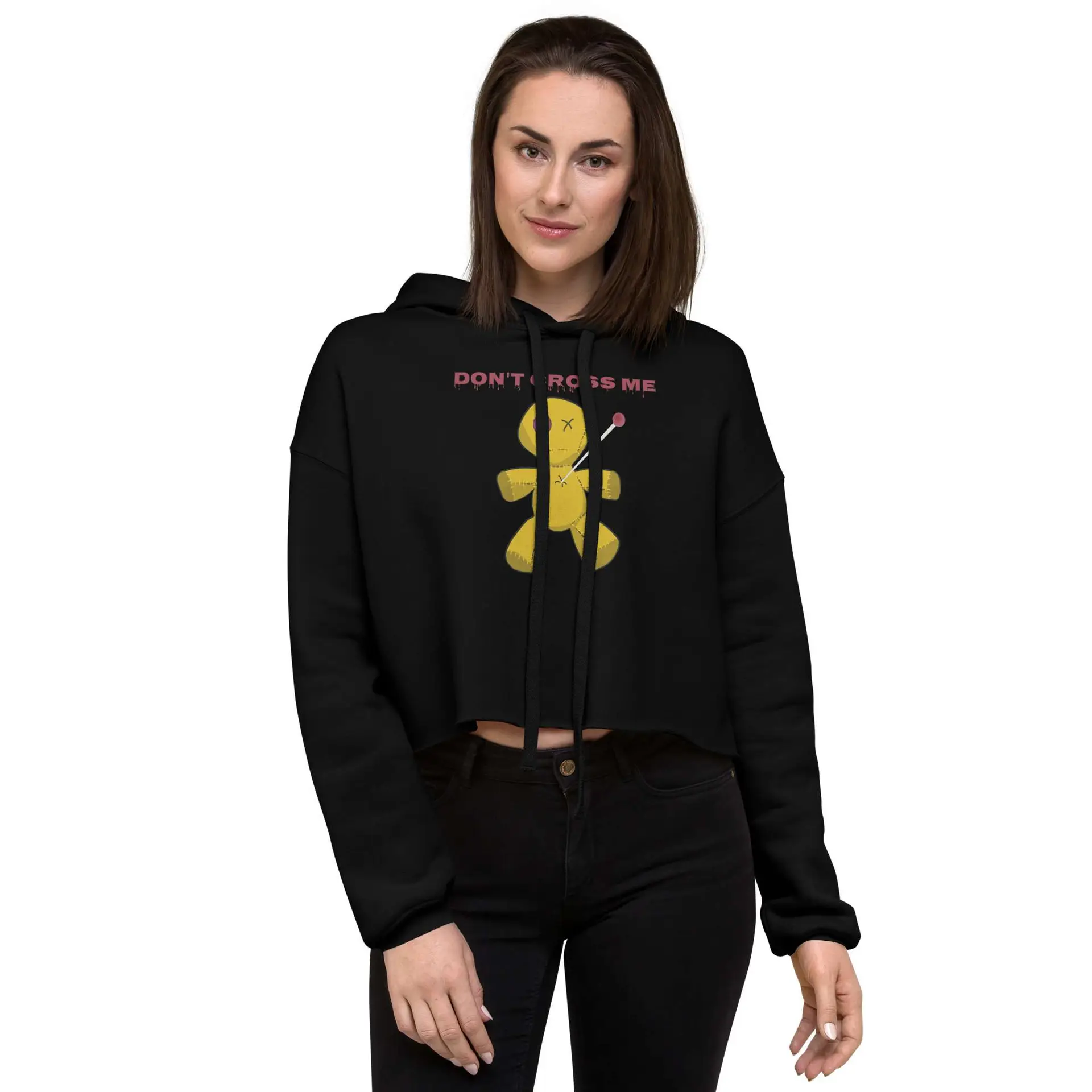 Voodoo Doll, Don't Cross Me Crop Hoodie