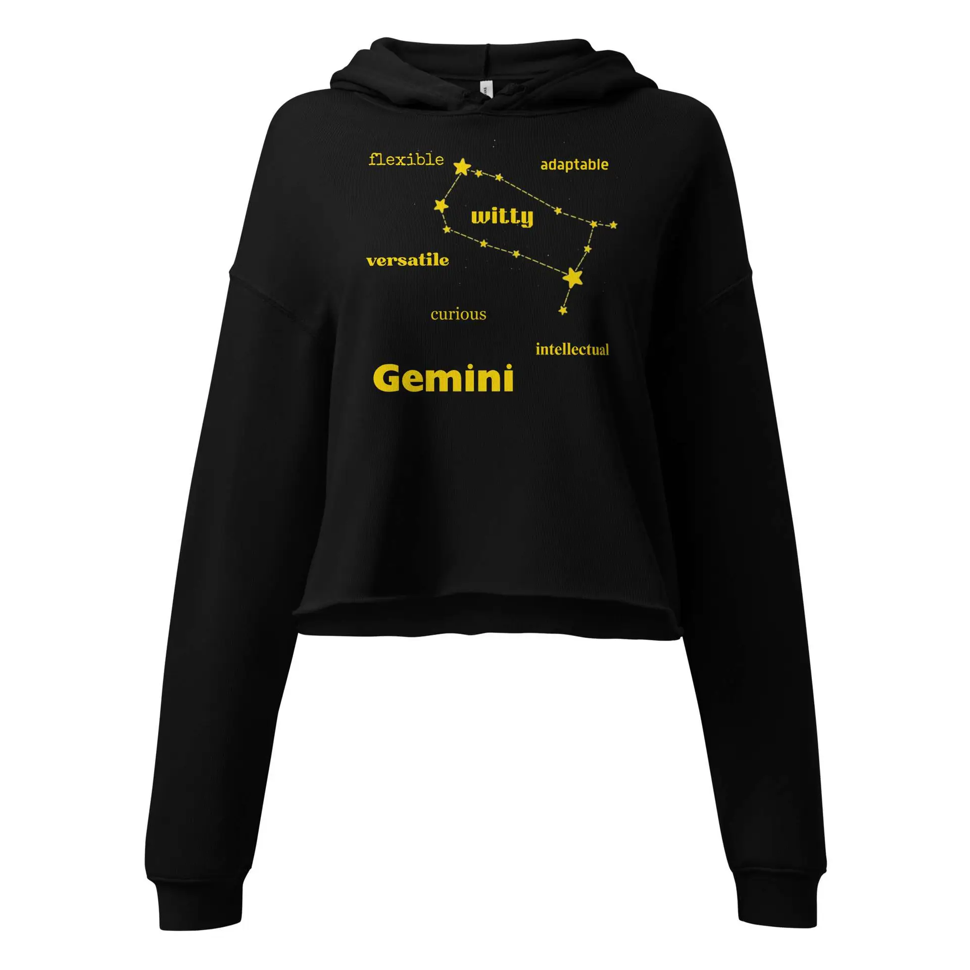 Gemini the Twins Crop Hoodie