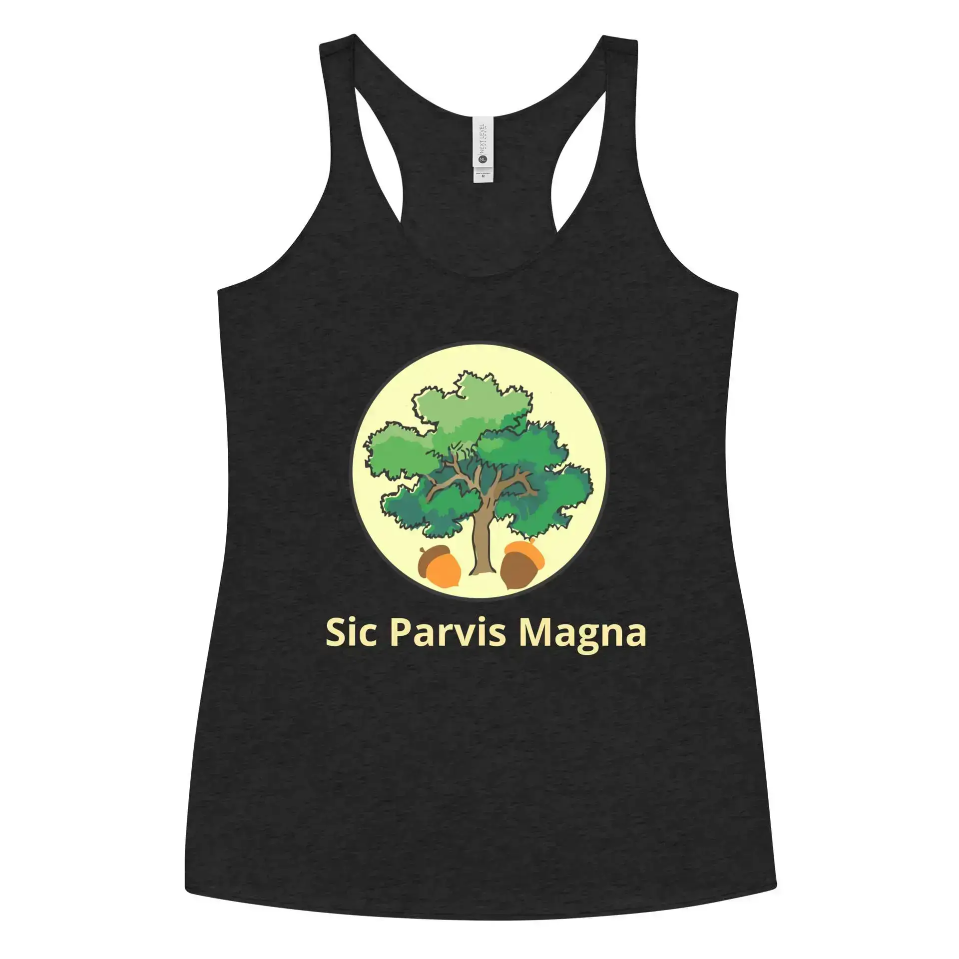 Sic Parvis Magna Women's Racerback Tank