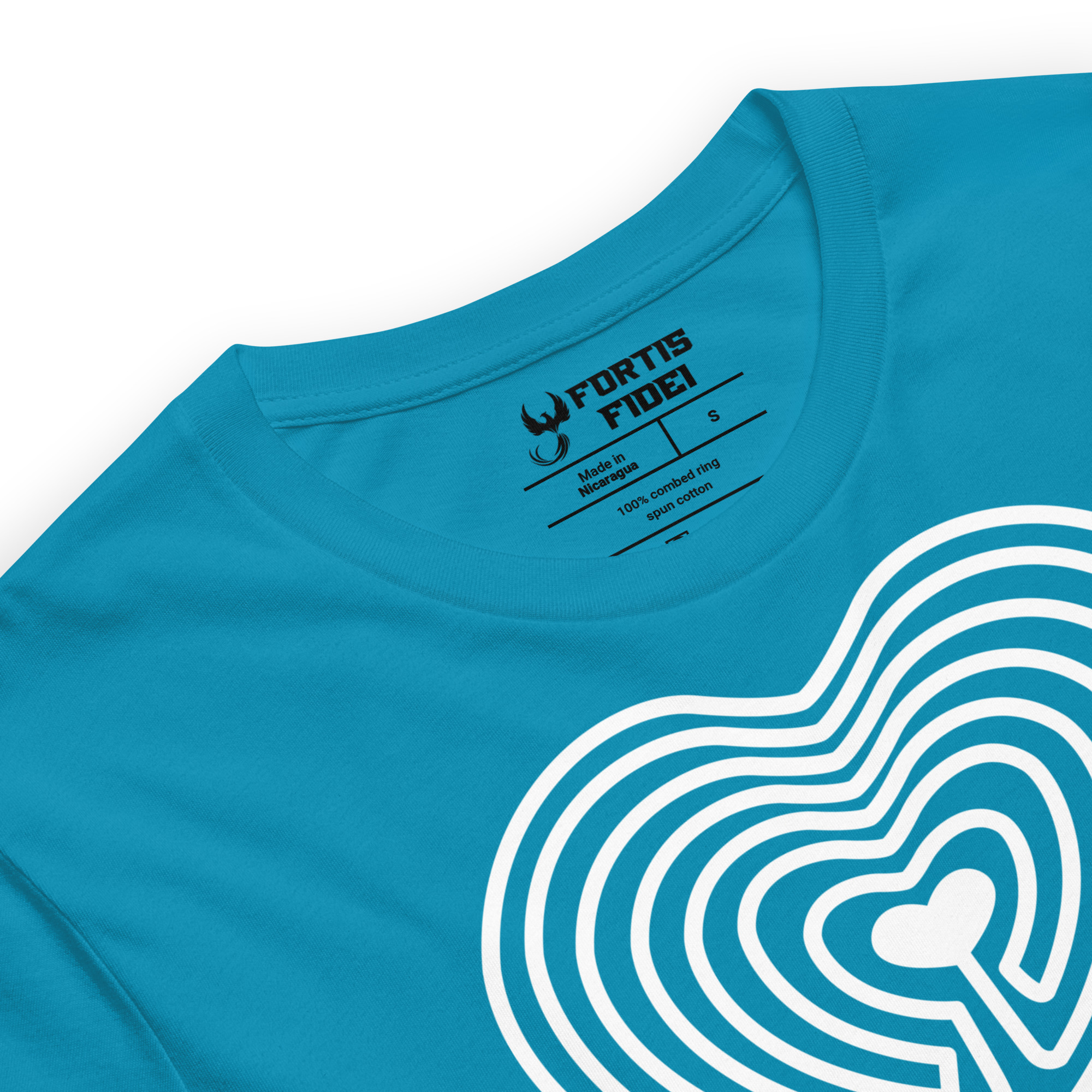 Labyrinth Heart Labyrinth I Know the Path by Heart Unisex-staple-t-shirt-aqua-product-details-696280c91fffa
