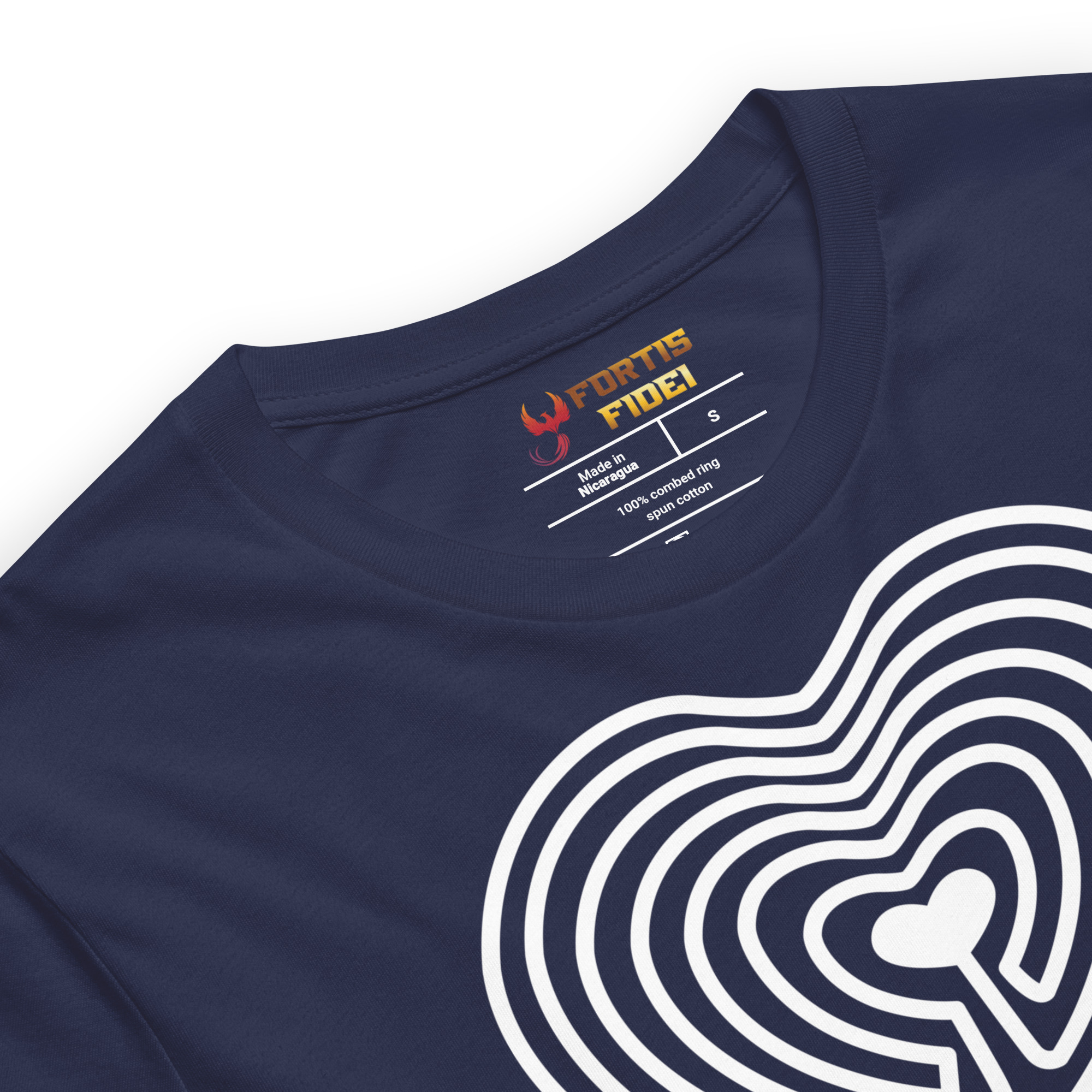Labyrinth Heart Labyrinth I Know the Path by Heart Unisex-staple-t-shirt-navy-product-details-696280d018df3
