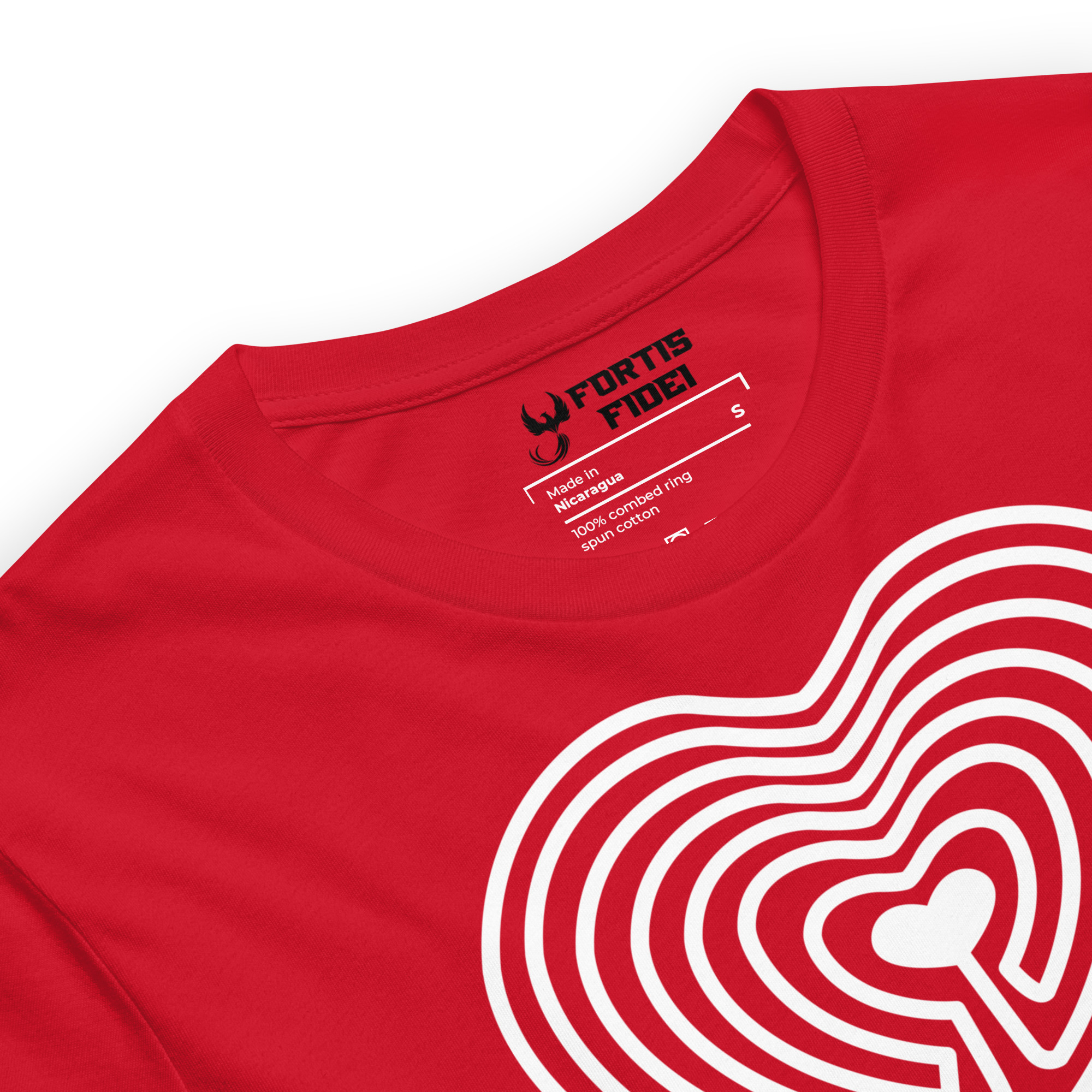 Labyrinth Heart Labyrinth I Know the Path by Heart Unisex-staple-t-shirt-red-product-details-696280d2859a7