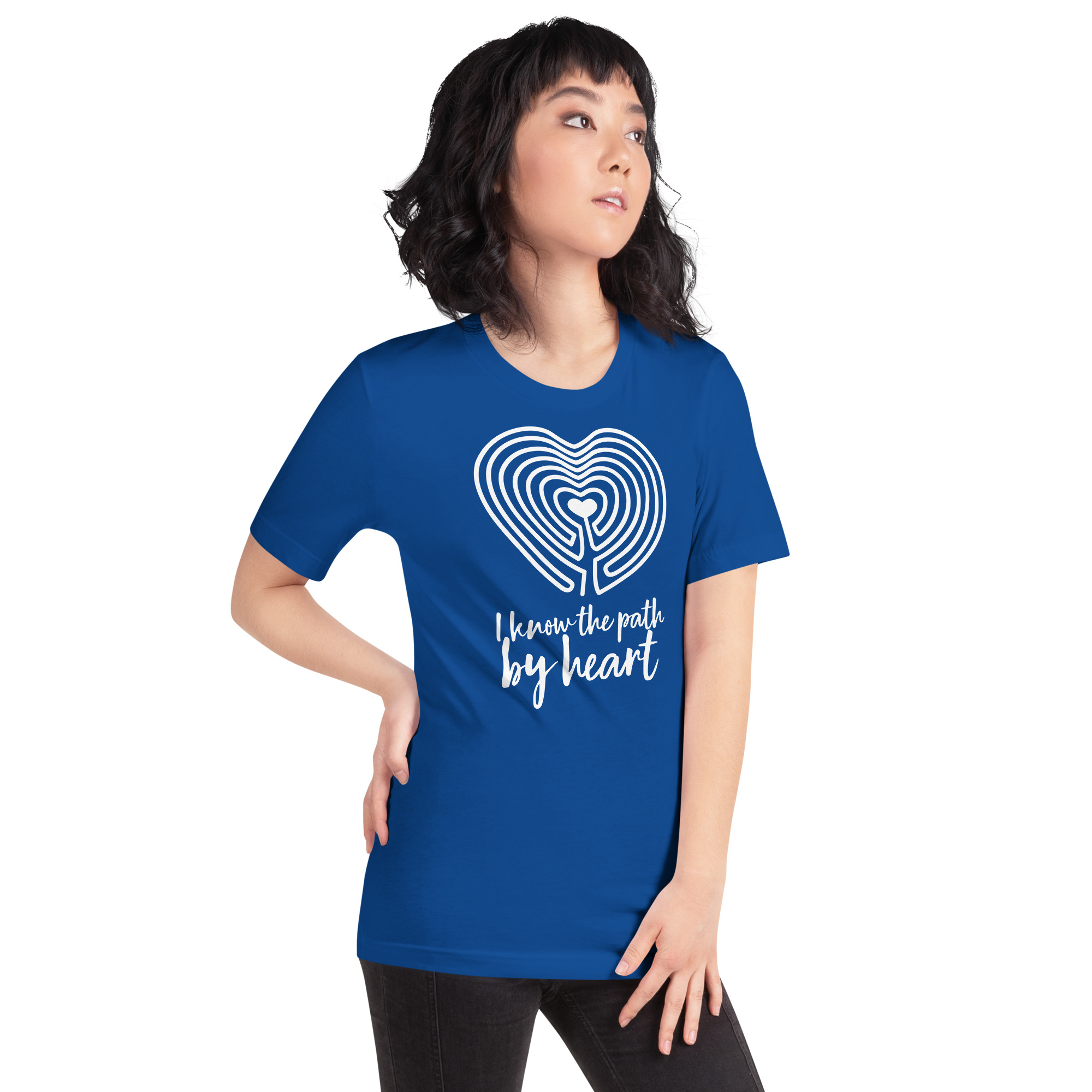 Labyrinth Heart Labyrinth I Know the Path by Heart Unisex-staple-t-shirt-true-royal-right-front-696280a84b739