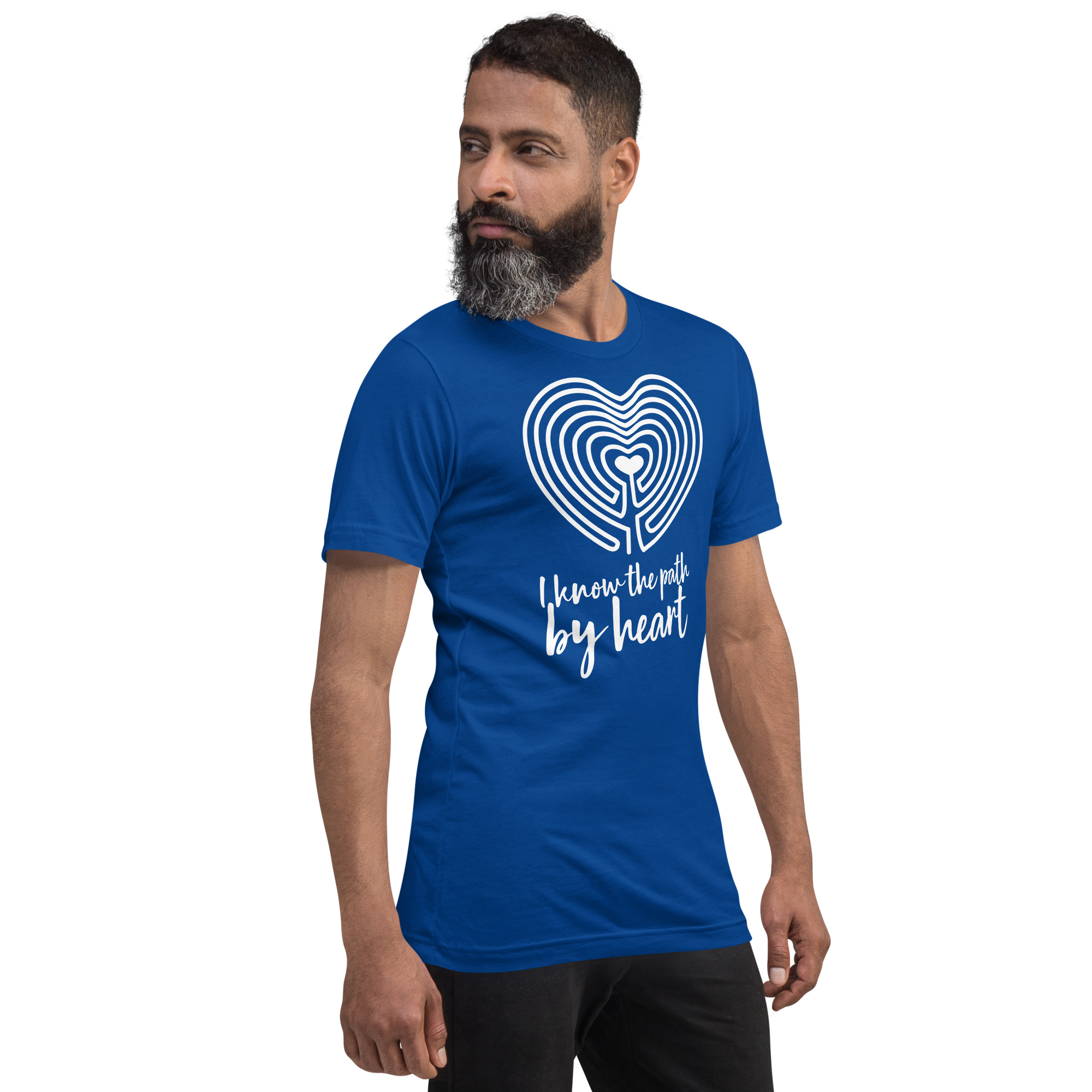 Labyrinth Heart Labyrinth I Know the Path by Heart Unisex-staple-t-shirt-true-royal-right-front-696280a851030